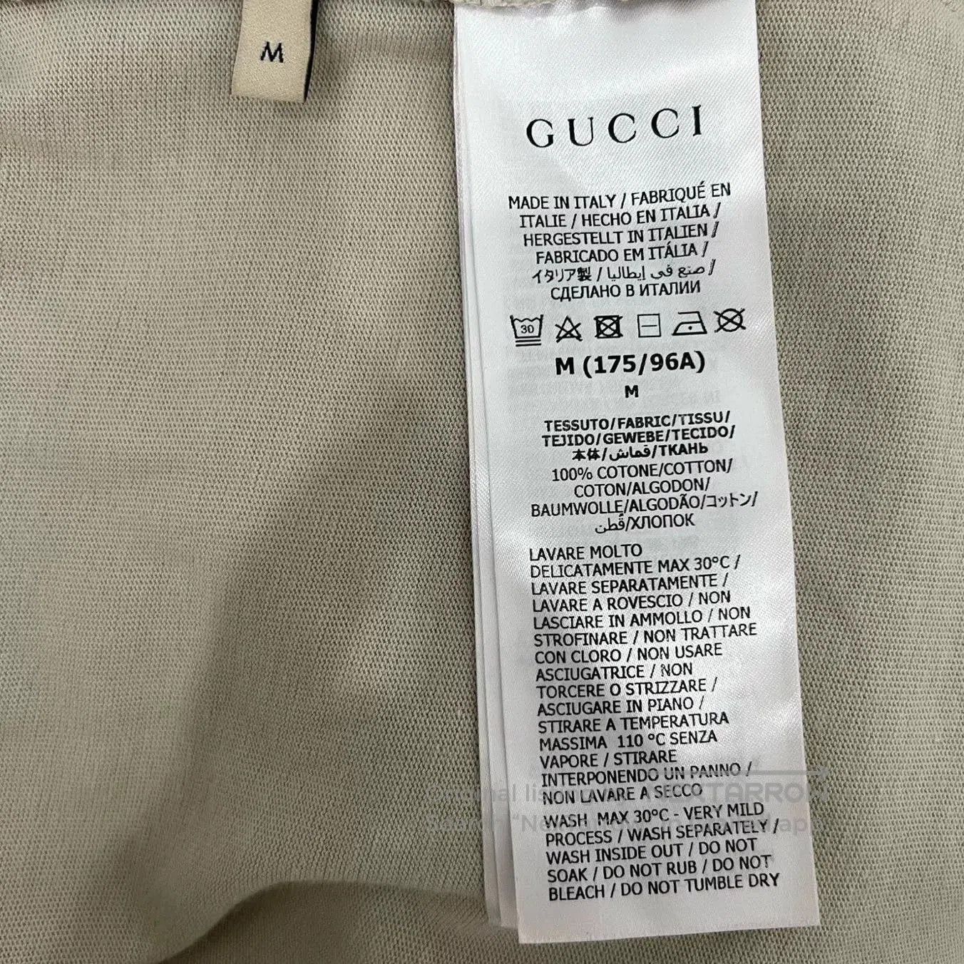 Gucci Gucci Beige Letter Print Short Sleeve. Size US M / EU 48-50 / 2 - 6 Thumbnail