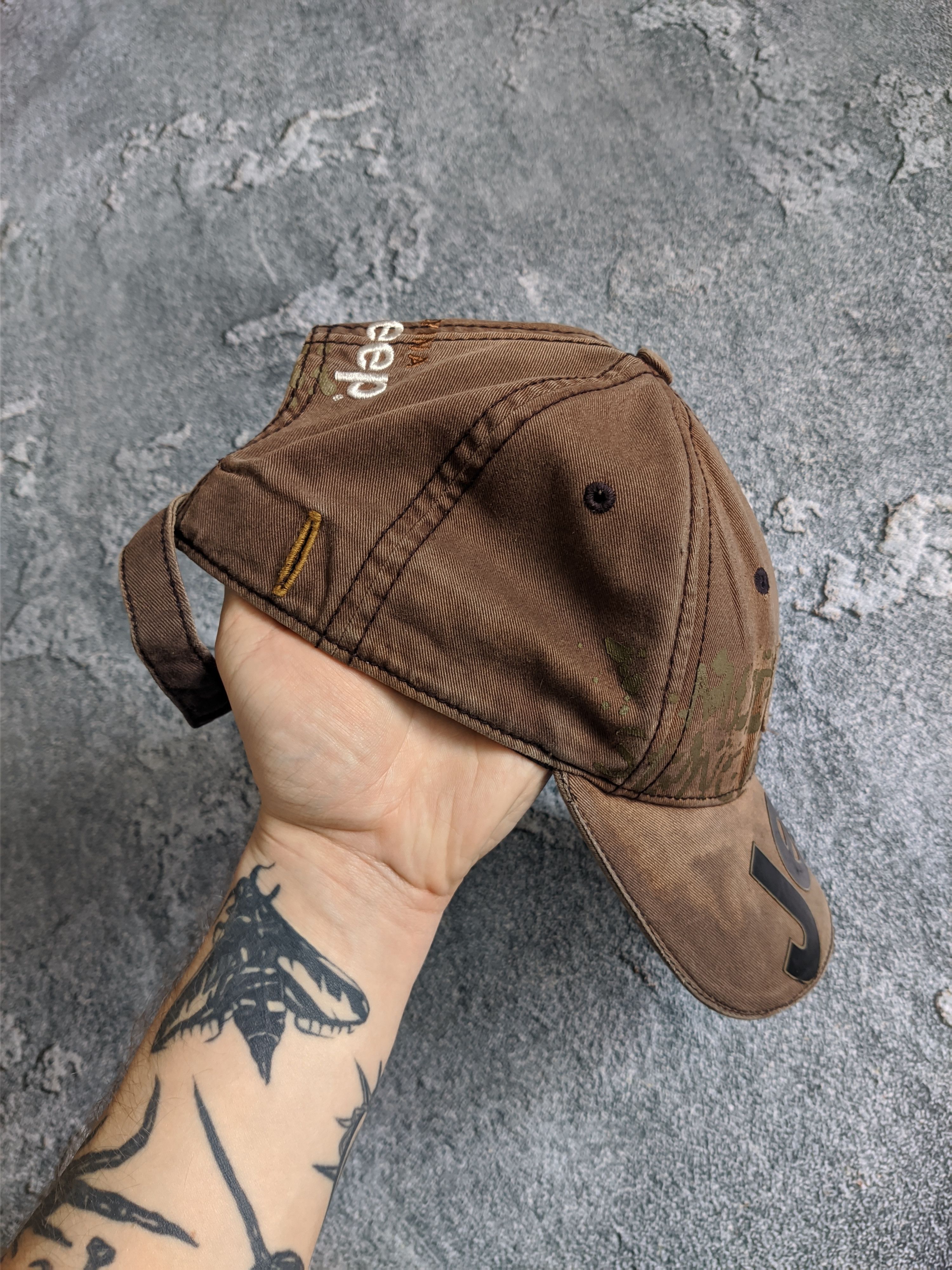 Jeep Vintage Jeep cap hat y2k big logo Size ONE SIZE - 6 Thumbnail