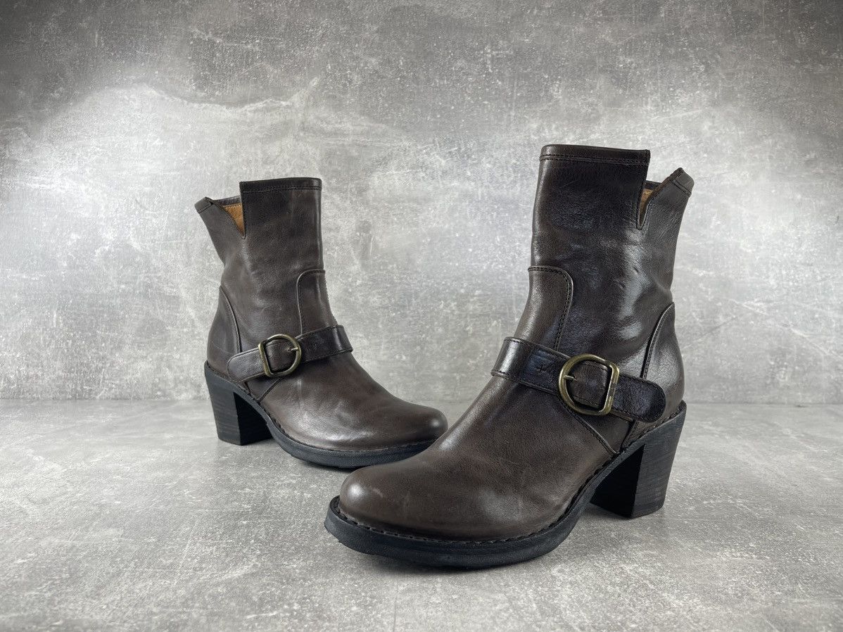 Fiorentini + Baker Fiorentini + Baker Avant Garde Leather Buckle Ankle Boots Size US 7 / IT 37 - 4 Thumbnail