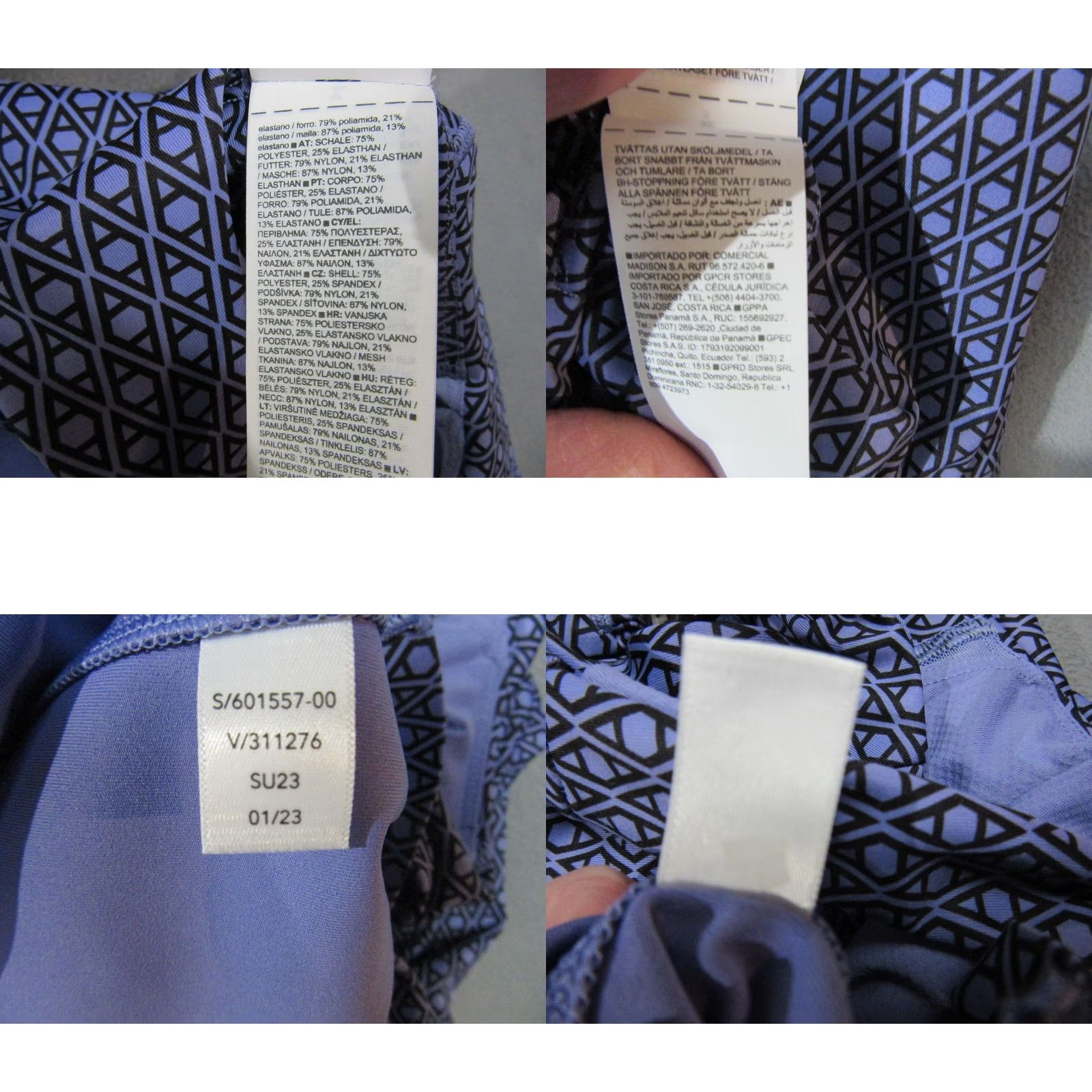 Athleta Athleta Dress Womens Small Purple Geometric Fit & Flare Logo Sleeveless Short Adult Womens Shirt? Size S / US 4 / IT 40 - 8 Thumbnail