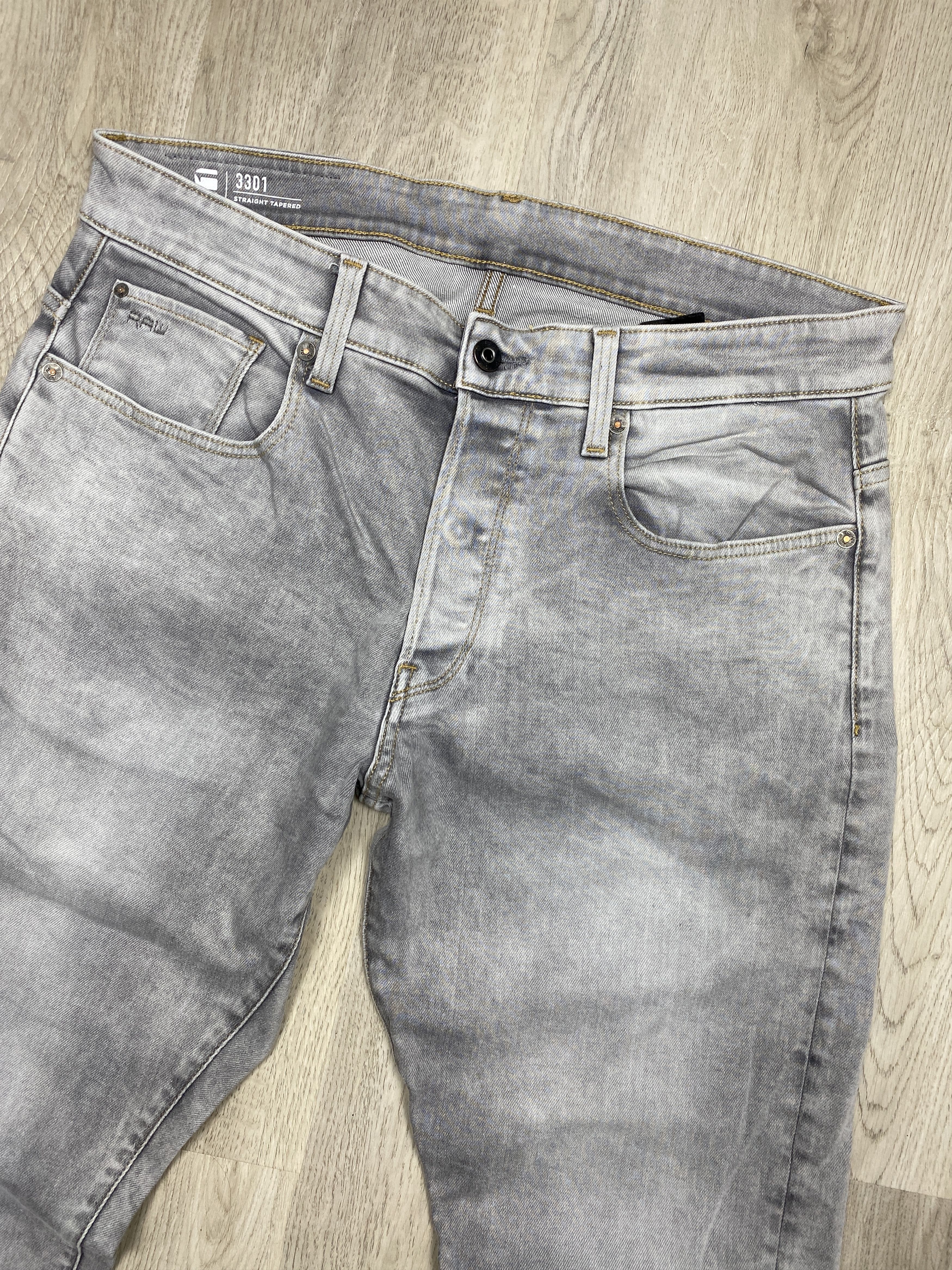 G-Star G Star Raw Vintage Mens Grey Denim Pants Jeans Size US 35 - 6 Thumbnail