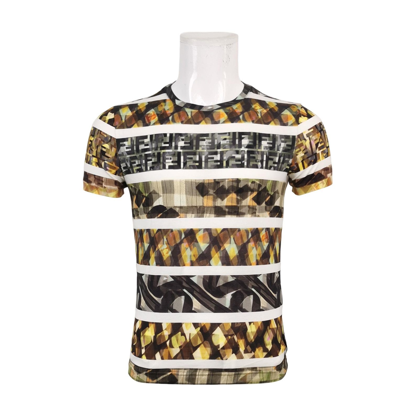 Fendi Fendi Geometric Logo Print T-Shirt XS Size US XS / EU 42 / 0 - 1 Thumbnail