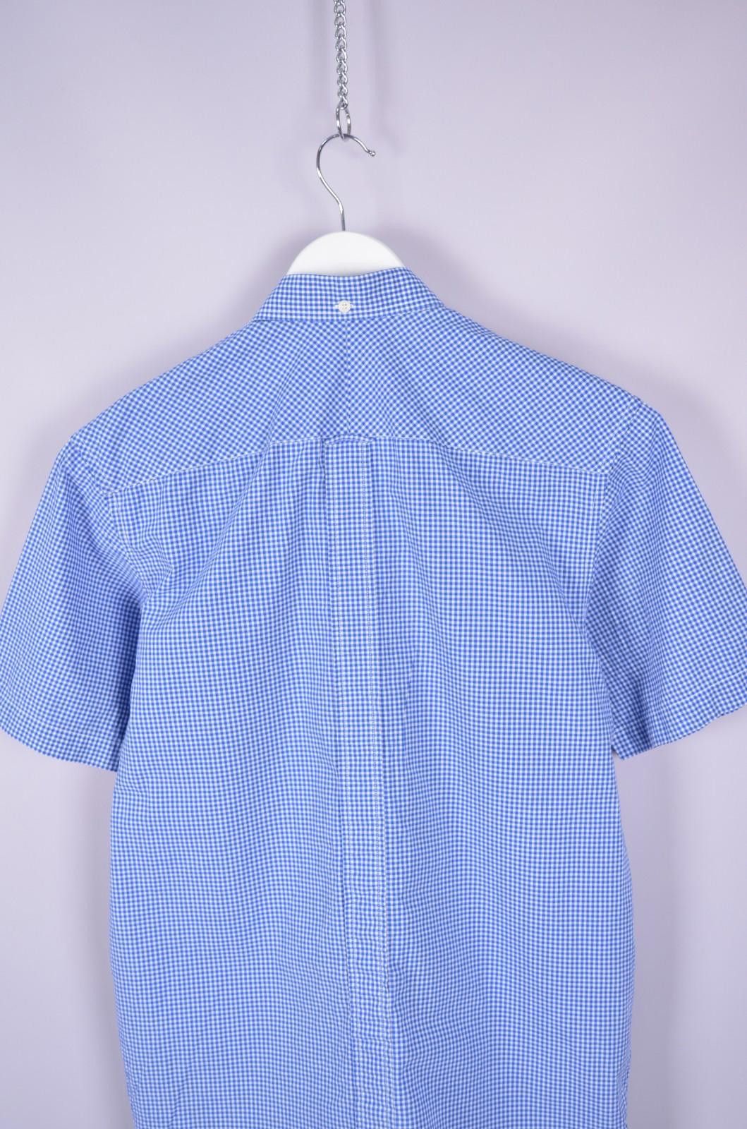 Fred Perry Mens Fred Perry Check White Blue Short Sleeve Shirt Size S Size US S / EU 44-46 / 1 - 8 Thumbnail