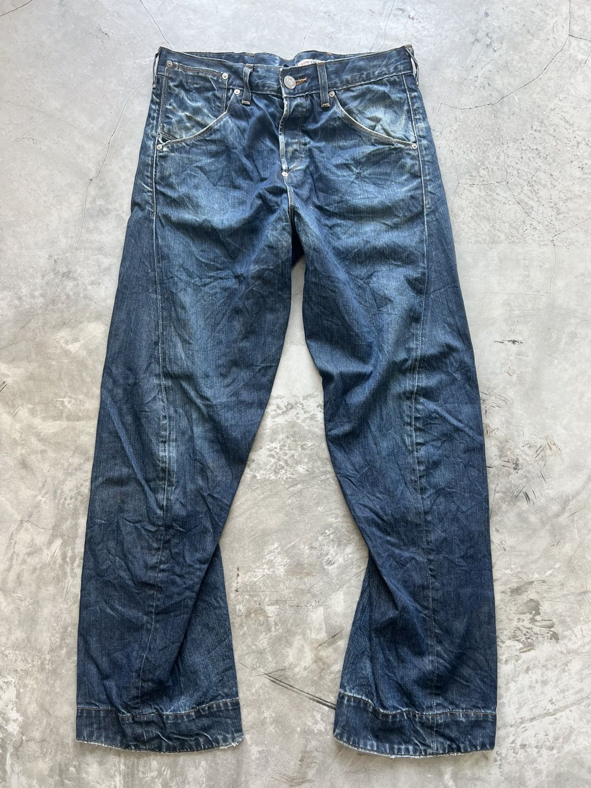Levi's Levis Engineered Jeans 31x32 Twisted Seams Made in Japan