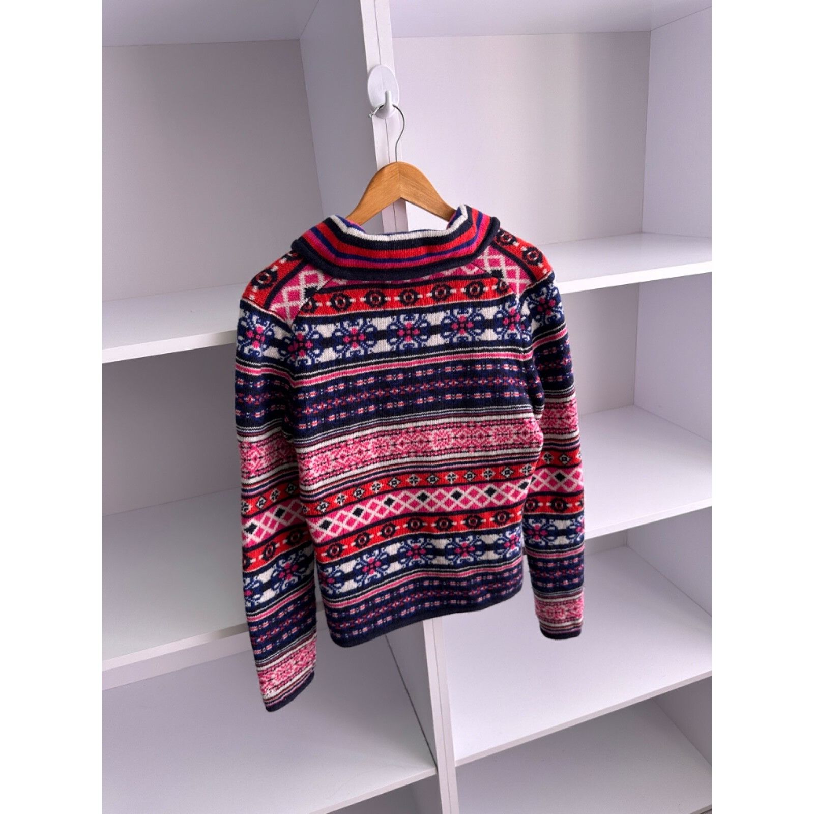 Bogner VTG Bogner Fire+Ice Woman Wool Multicolored Cardigan Sweater Size M / US 6-8 / IT 42-44 - 9 Thumbnail