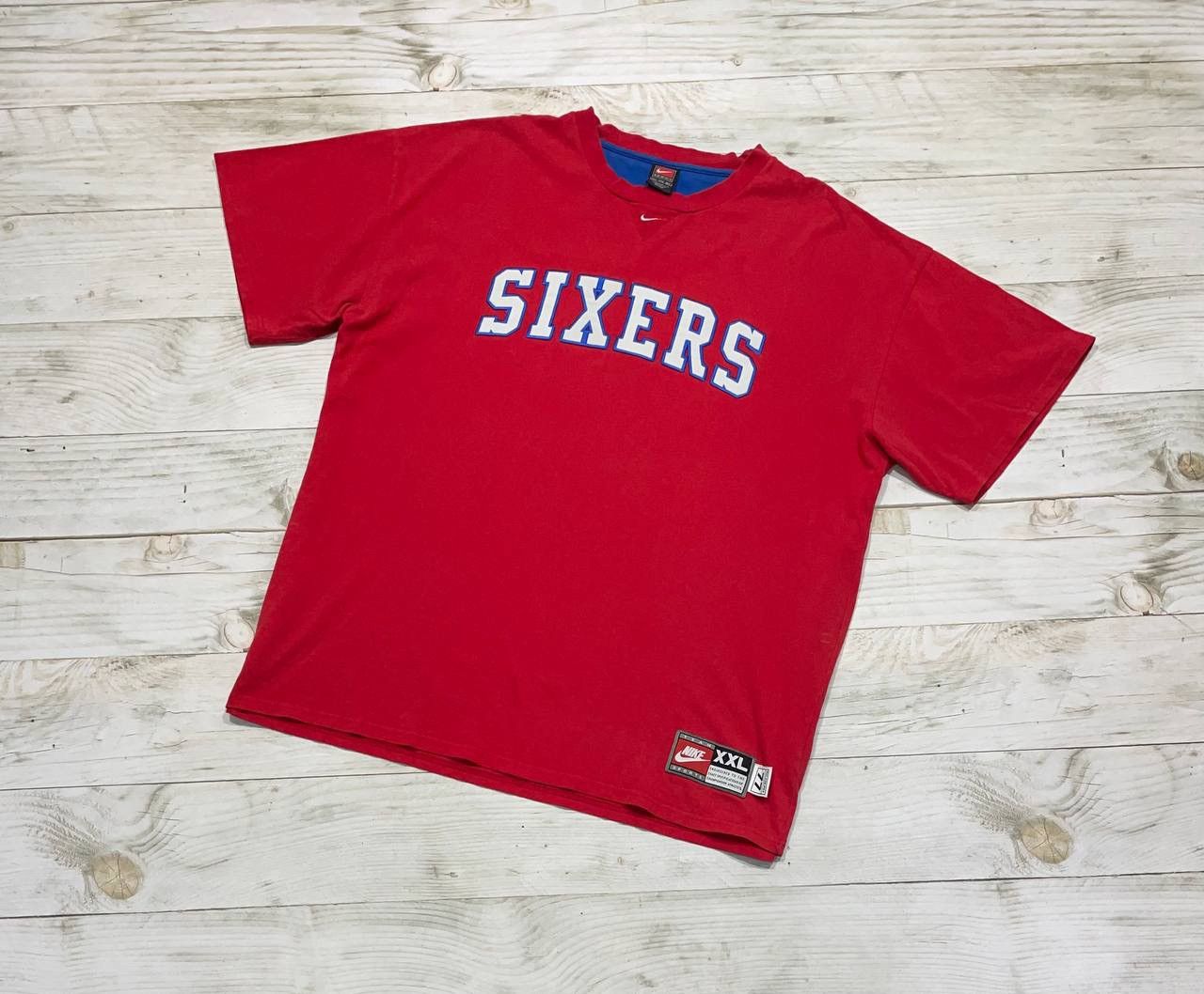 Nike Vintage Nike Philadelphia Sixers NBA T-Shirt 76ers 00s Size US XXL / EU 58 / 5 - 1 Thumbnail