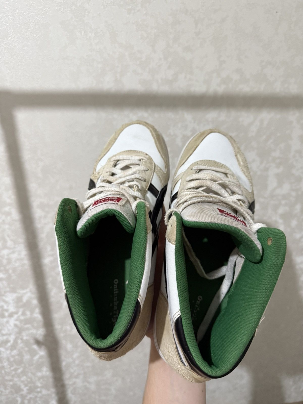 Asics ASICS ONITSUKA TIGER AARON MT HIGH-TOP SNEAKERS DISTRESSED Size US 10 / EU 43 - 16 Thumbnail