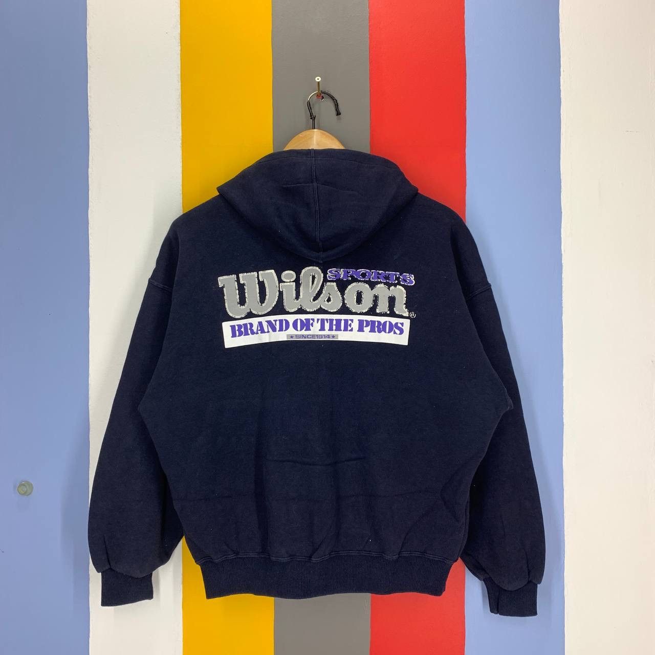 Vintage WILSON SPORT Zipper Hoodie #0461-12