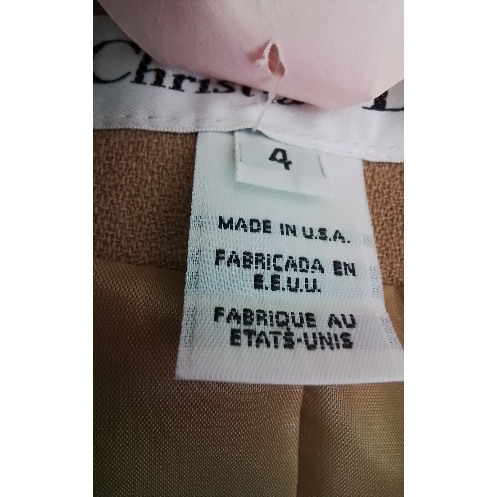 Dior Christian Dior Skirt Set Women 4 Brown/Black Jacket + Skirt Size S / US 4 / IT 40 - 7 Thumbnail