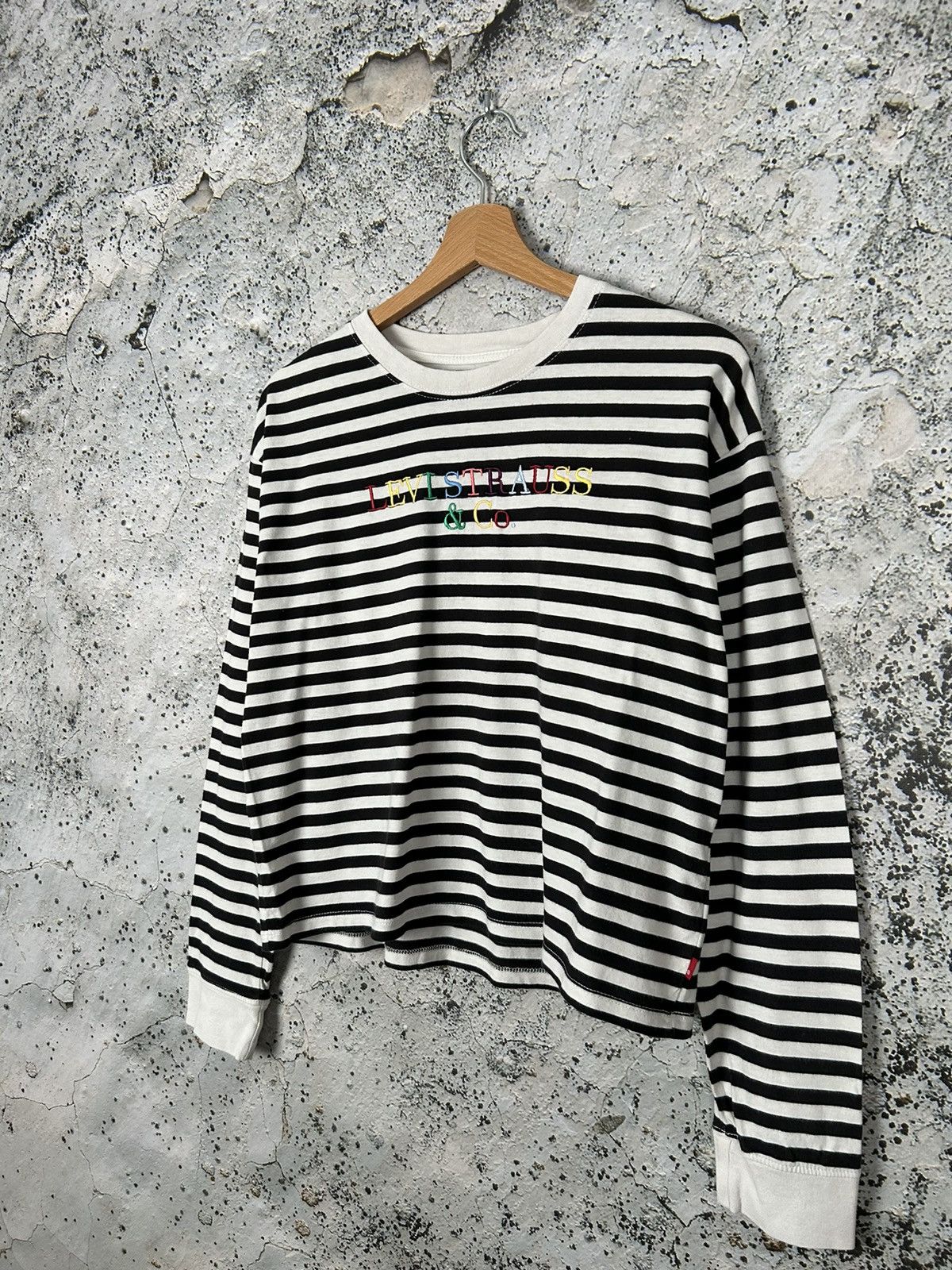 Levi's Levis Stripped Longsleeve Streetwear Hype Skate Rock Punk Size US XS / EU 42 / 0 - 2 Thumbnail