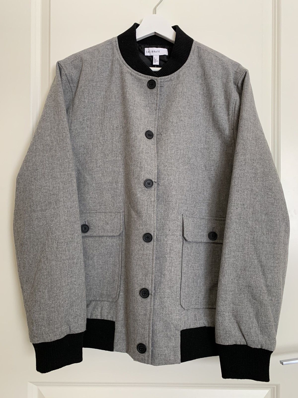 image of Calibrate X Nordstorm Grey Tornado Bomber With Cargo Pockets, Men's (Size Medium)