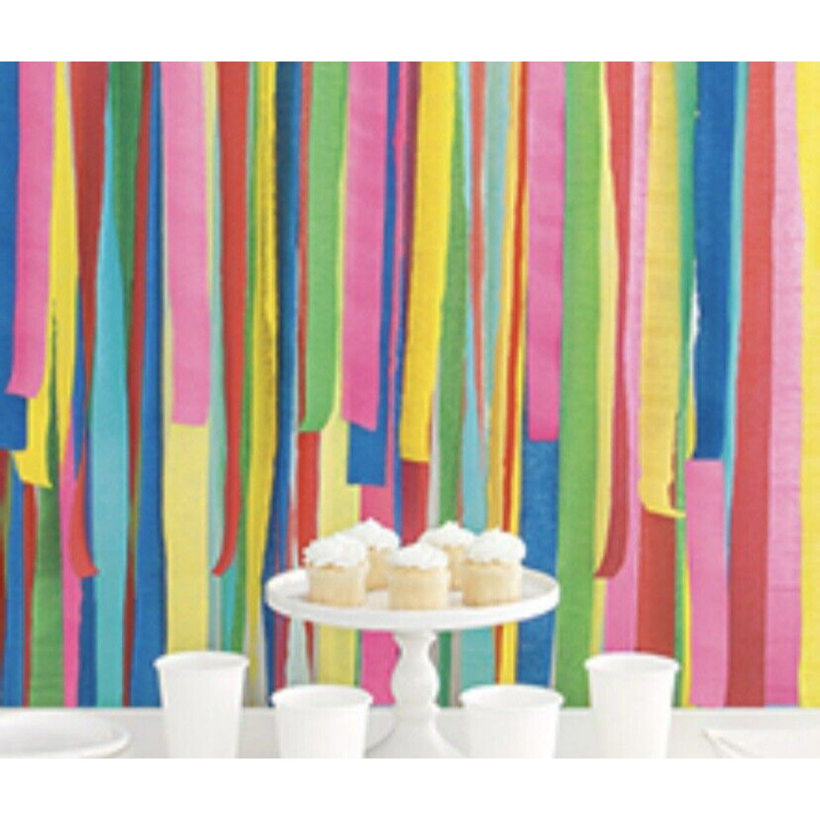 Other 6 Pack NEW 8ft Multicolored Rainbow Fringe Photo Backdrop Size ONE SIZE - 3 Thumbnail