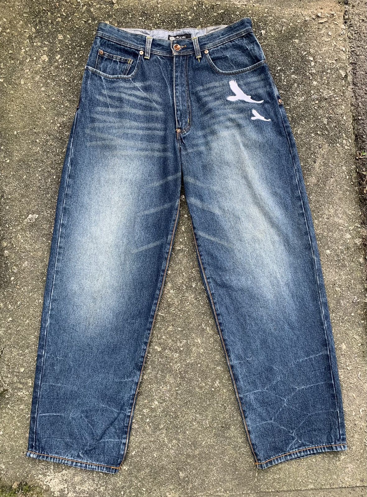 Sean John Rare.. Vintage Sean John Embroidered Denim Jeans Pants Size US 32 / EU 48 - 3 Thumbnail
