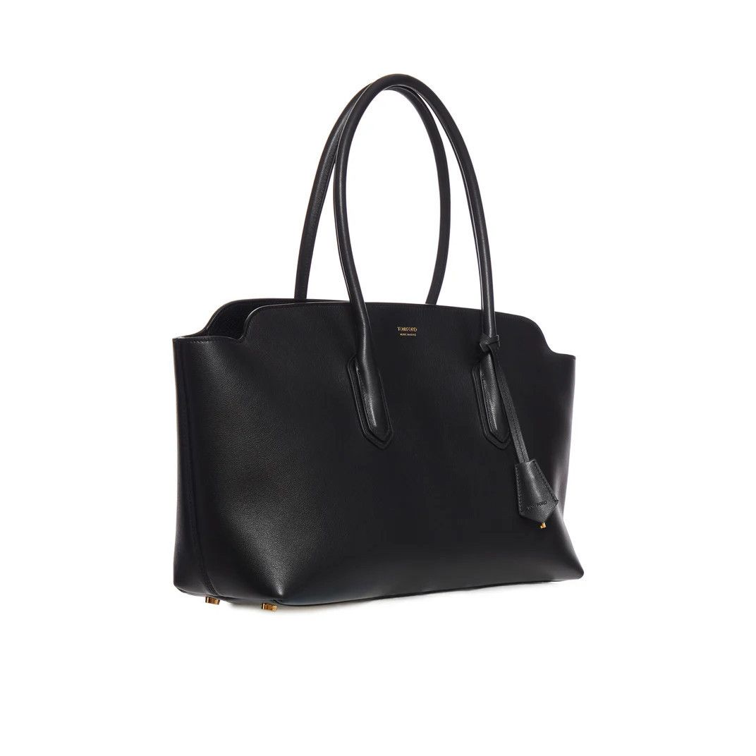 Tom Ford TOM FORD Black Leather Tote Bag New & Authentic Size ONE SIZE - 2 Thumbnail