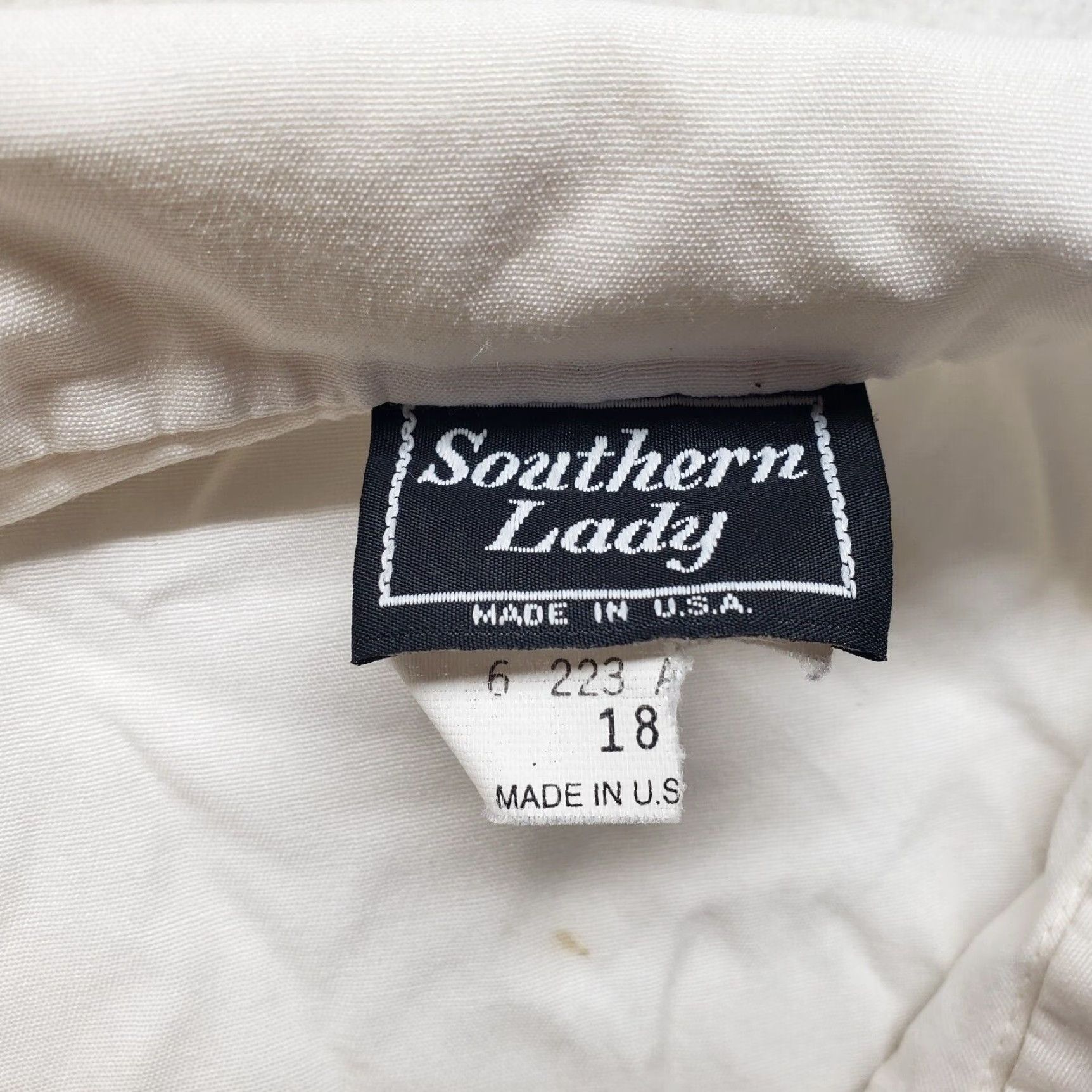 Vintage SOUTHERN LADY Shirt Blouse Button-Up Collared Floral White 18 Womens Size XXL / US 16-18 / IT 52-54 - 4 Thumbnail
