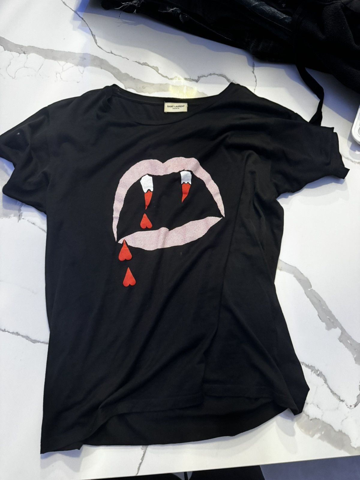 Saint Laurent Paris ブラッドラスター　Tシャツ 楽天市場】SAINT LAURENT PARIS ブラッドラスターTシャツ ブラック