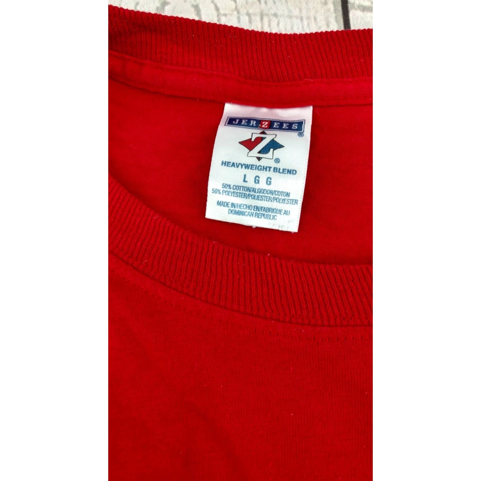 Jerzees McCAIN PALIN Vote T Shirt Red Size Large - President ELECTION Jerzees 100% Cotton Short Sleeve Crew Neck Mens Regular T-Shirt Size US L / EU 52-54 / 3 - 6 Thumbnail
