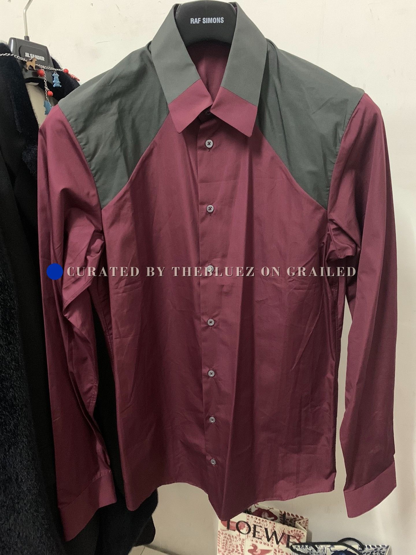 Jil Sander Nylon Red Overshirt | Grailed