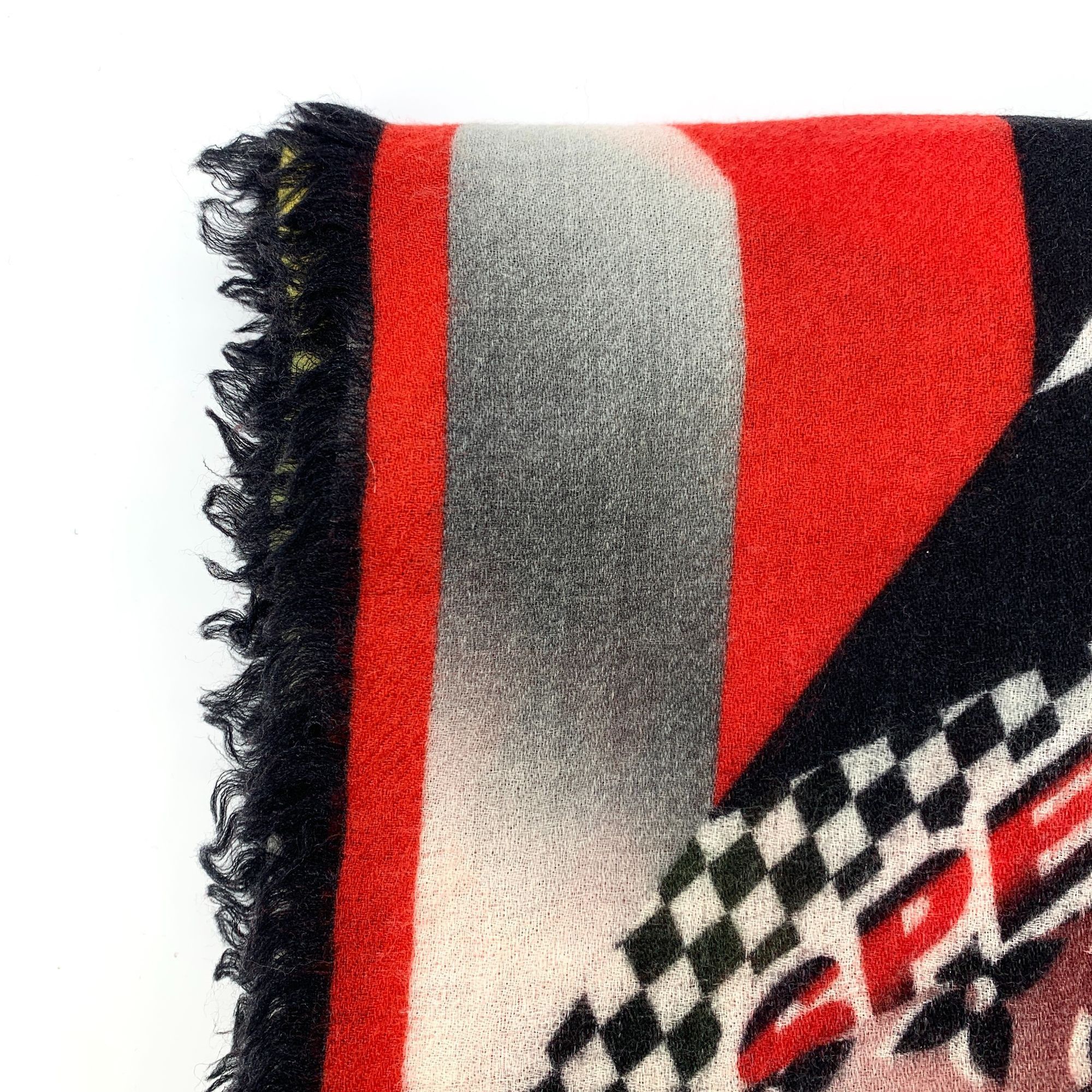 Louis Vuitton Louis Vuitton Striped Wool Fringe Scarf (193x137cm) Size ONE SIZE - 5 Thumbnail