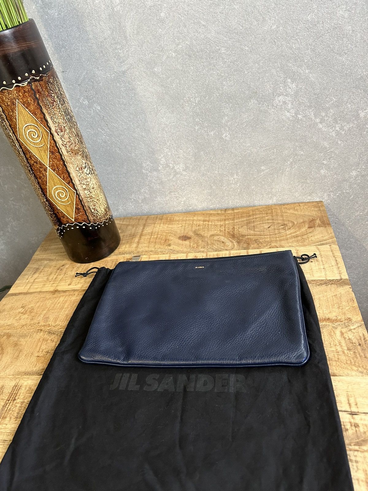 image of Jil Sander Cluth Bag in Navy, Women's