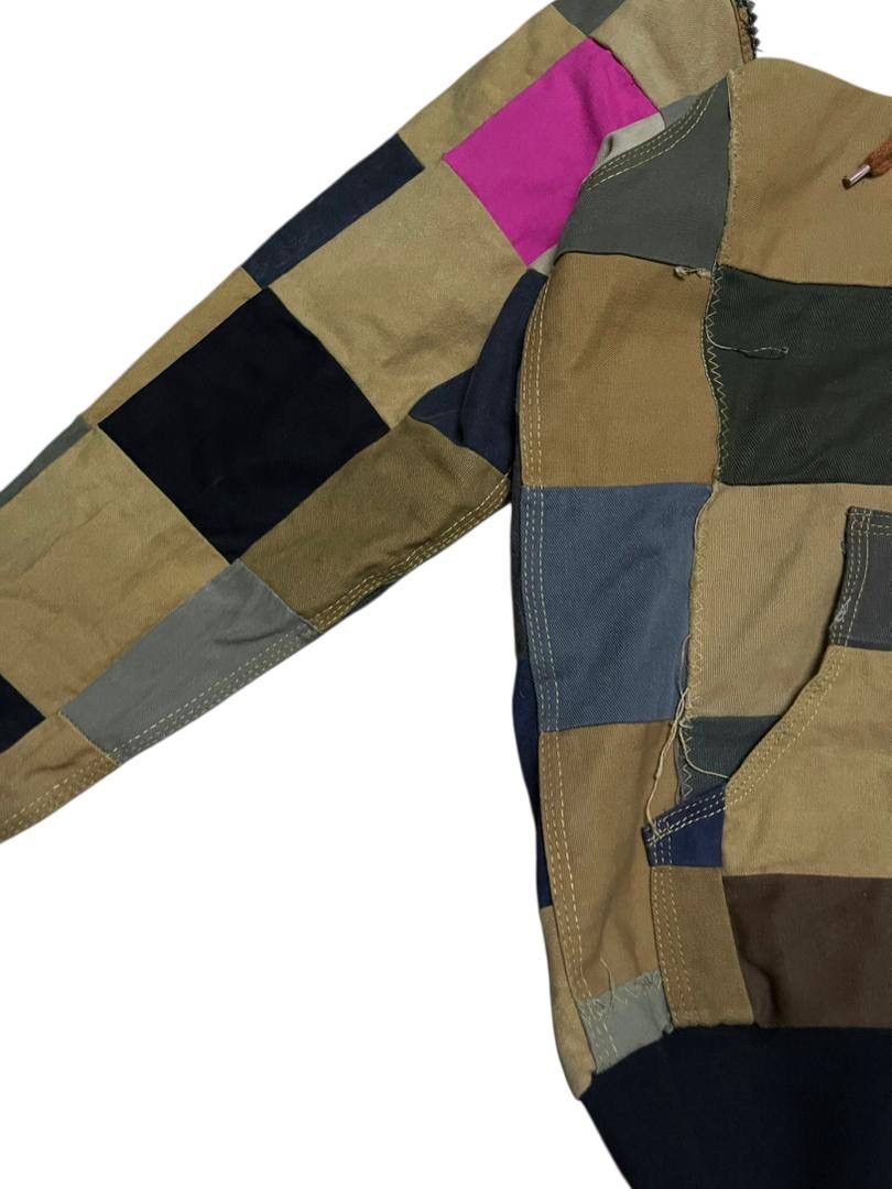 Carhartt Reworked Carhartt Patchwork Zip Hoodie Jacket Vintage 1/1 Size US L / EU 52-54 / 3 - 5 Thumbnail