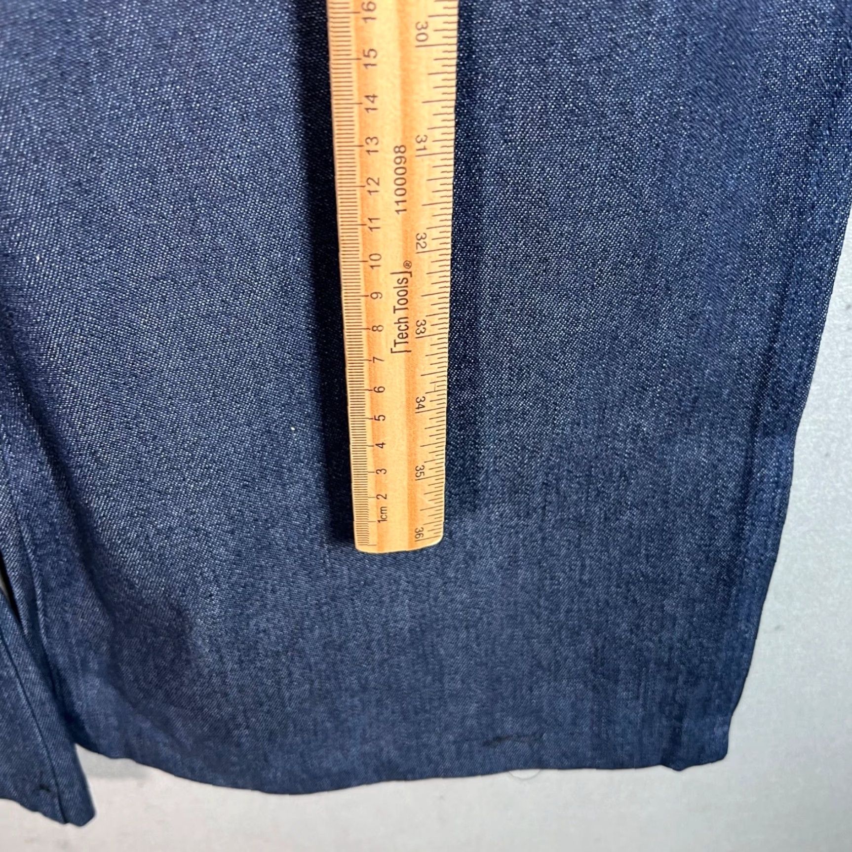 Vintage VINTAGE US Navy Mens 36R Seafarer Denim Utility Flare Leg Trousers NEW! Pants Mens 36R Blue Cotton Blend Flared Denim Dress Pants 28in Inseam Size US 36 / EU 52 - 7 Thumbnail