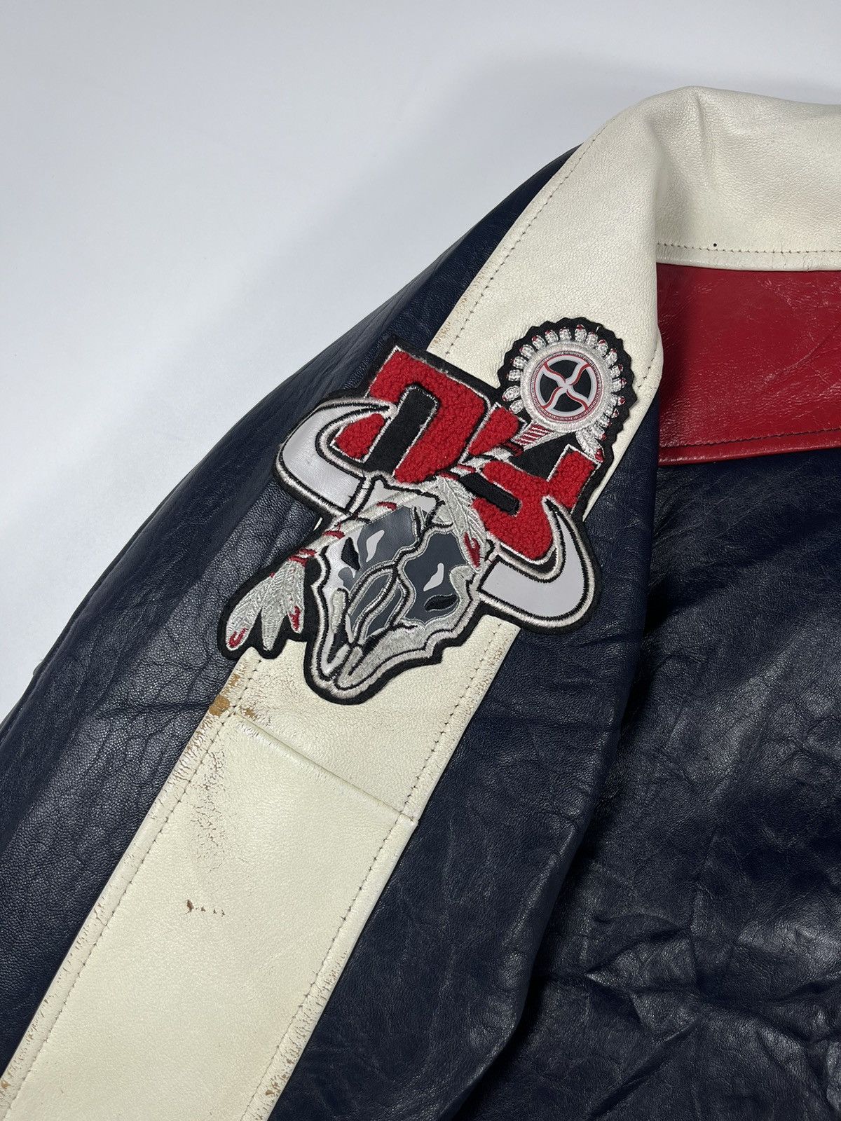 Avirex Avirex Leather Varsity Vintage Jacket Size US XXL / EU 58 / 5 - 5 Thumbnail