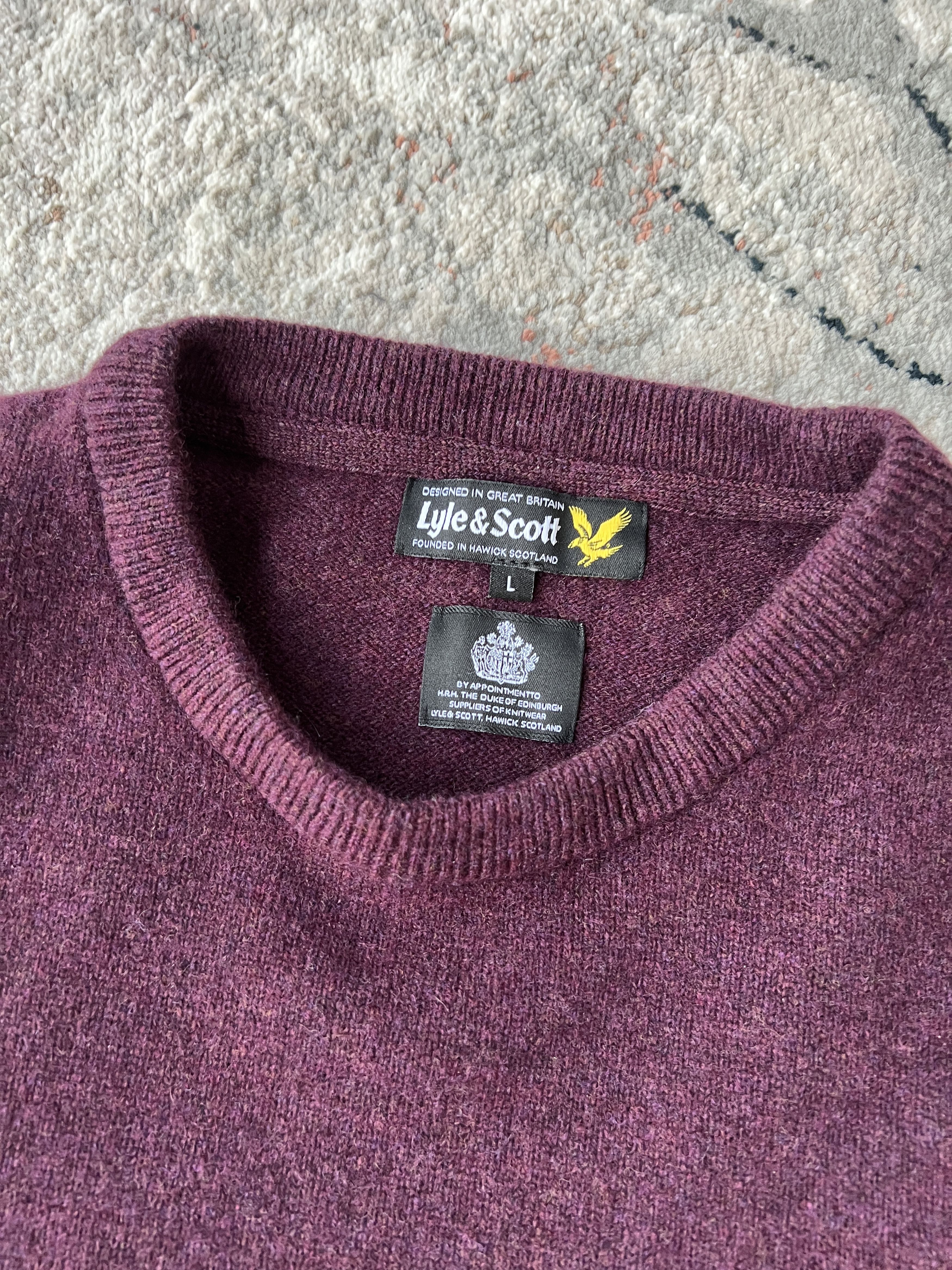 Lyle & Scott Lyle & Scott Wool Sweater Size US L / EU 52-54 / 3 - 5 Thumbnail