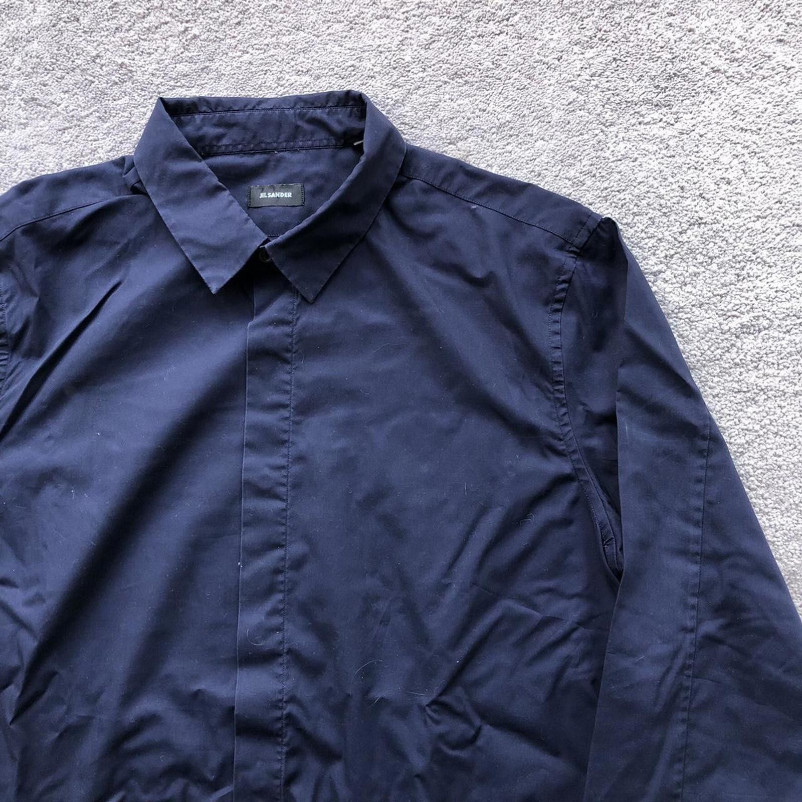 Jil Sander Jil Sander Concealed Button Up Shirt Size US L / EU 52-54 / 3 - 2 Thumbnail