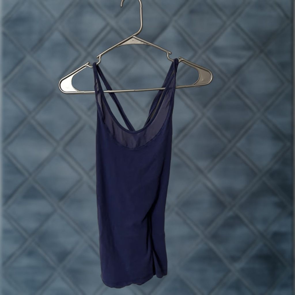 Gap Gap Fit Tank GapFit Breathe Solid Tank Athletic Top Navy XS Women Tank Pullover Back Open All Seasons Activewear Womens XS Navy Blue Gap Gapfit Size XS / US 0-2 / IT 36-38 - 1 Thumbnail