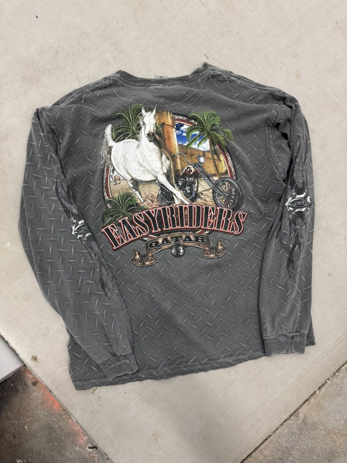 4GSELLER Vintage Easyrider Metal AOP Sleeve Hit Shirt Y2K Size US XL / EU 56 / 4 - 7 Thumbnail