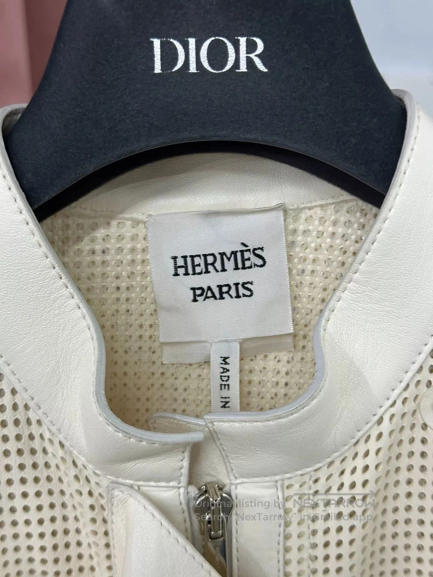 Hermes Hermes White Sleeveless Sheepskin Dress. Size US S / EU 44-46 / 1 - 3 Thumbnail