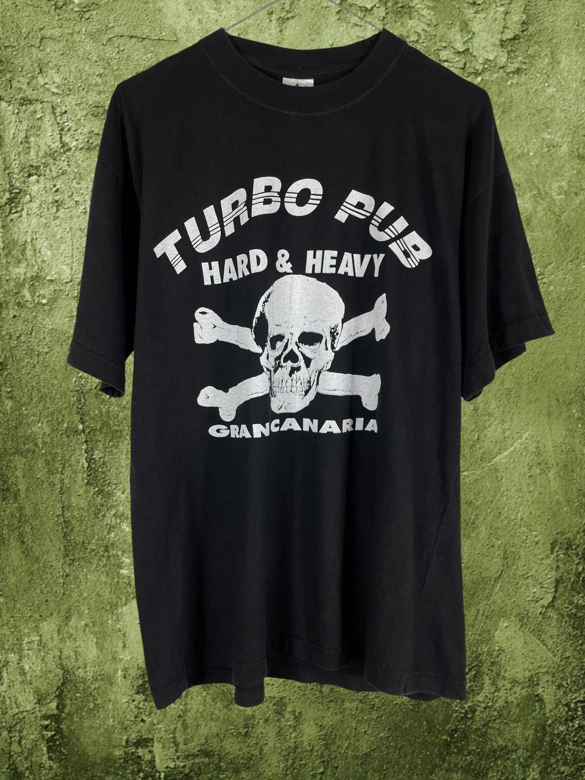 Vintage Vintage 90s Turbo Pub "Hard & Heavy" Gran Canaria Tee Size US XL / EU 56 / 4 - 2 Thumbnail