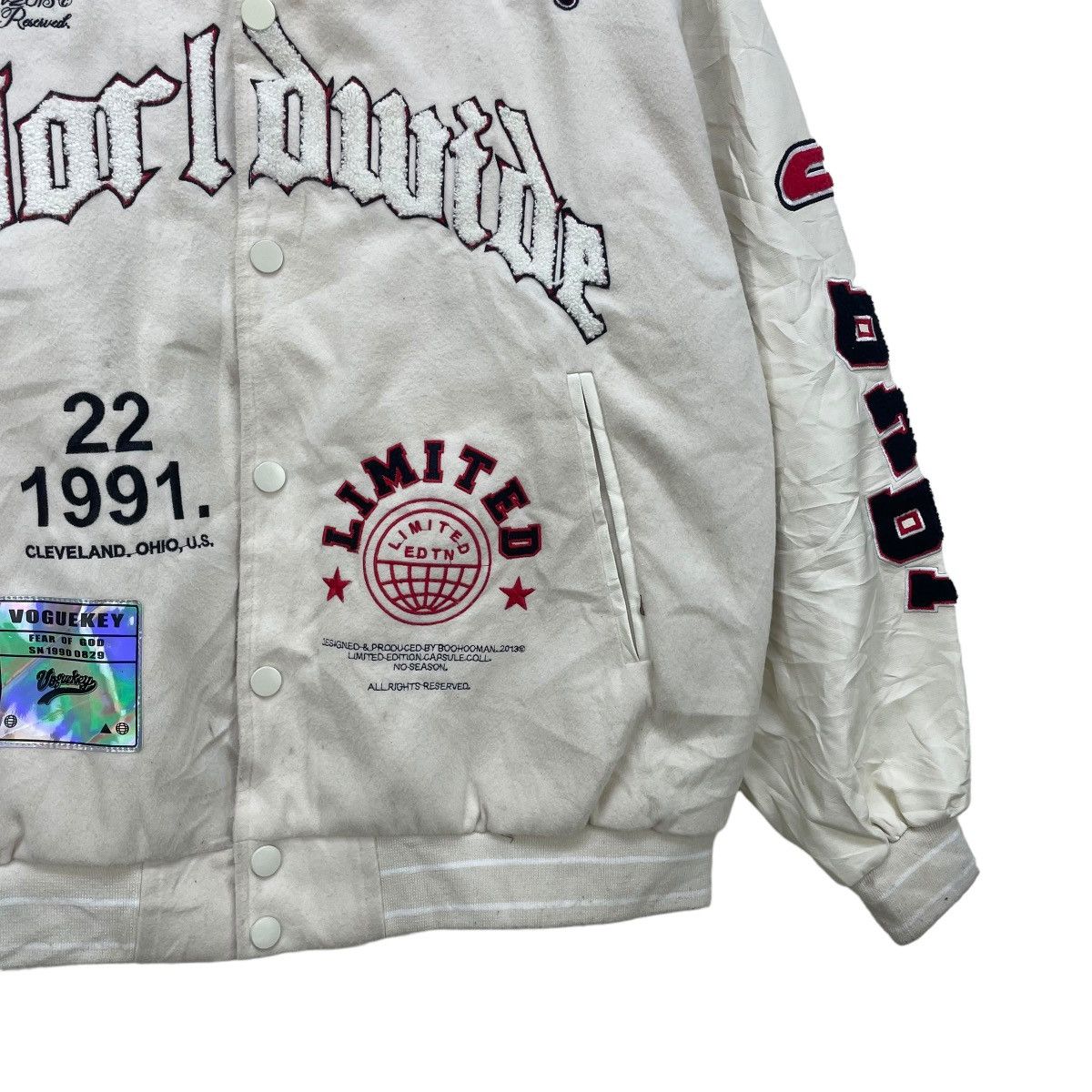 Boohoo Varsity Voguekey Boohooman Jacket Size US M / EU 48-50 / 2 - 6 Thumbnail