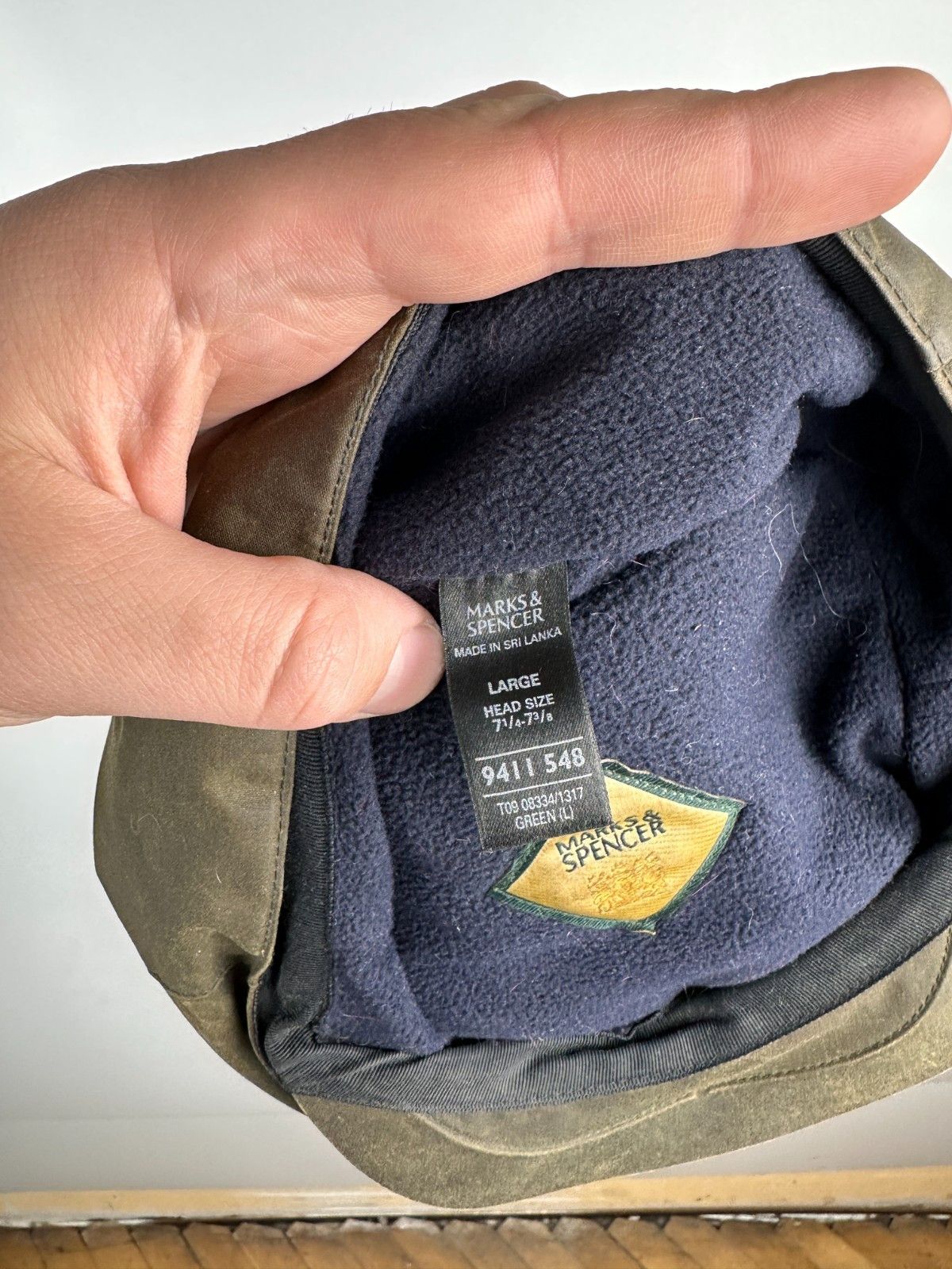 Other M & S Wax Pure Cotton Flat Cap Mens Green Size 7 1\4- 7 3\8 Size ONE SIZE - 8 Thumbnail