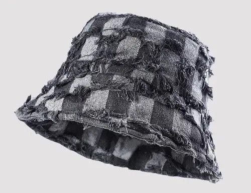 Other Checkerboard Plaid Distressed Bucket Hat Size ONE SIZE - 8 Thumbnail