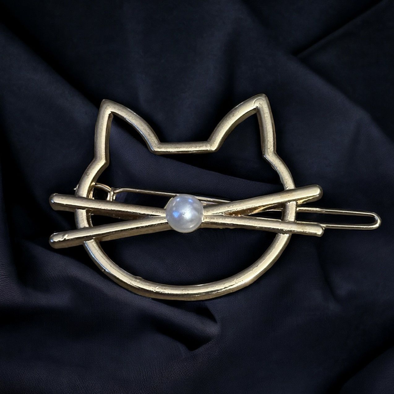 Other Cat face hair barrette Size ONE SIZE - 1 Thumbnail