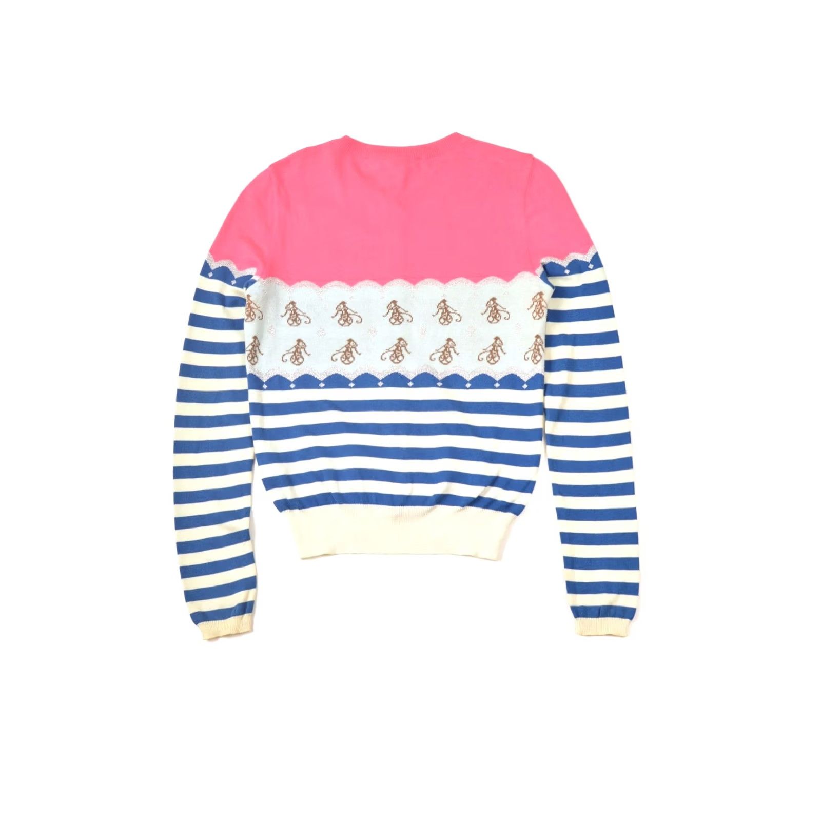 Alexander McQueen Alexander McQueen Monkey Intarsia Cardigan Sweater MC1070481 Size S Womens Multicolor Size S / US 4 / IT 40 - 7 Thumbnail