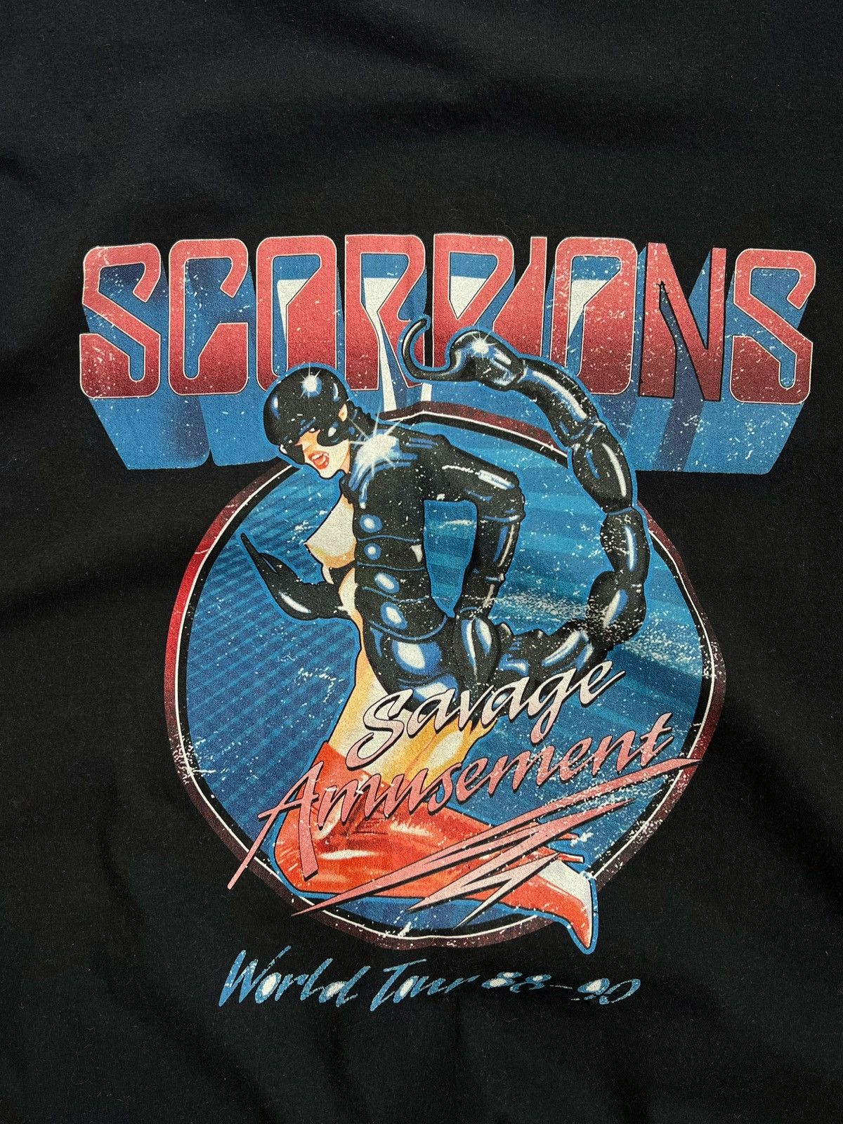 Band Tees Vintage 1988 Scorpions Savage Amusememt World Tour Band Tee Size US L / EU 52-54 / 3 - 2 Thumbnail