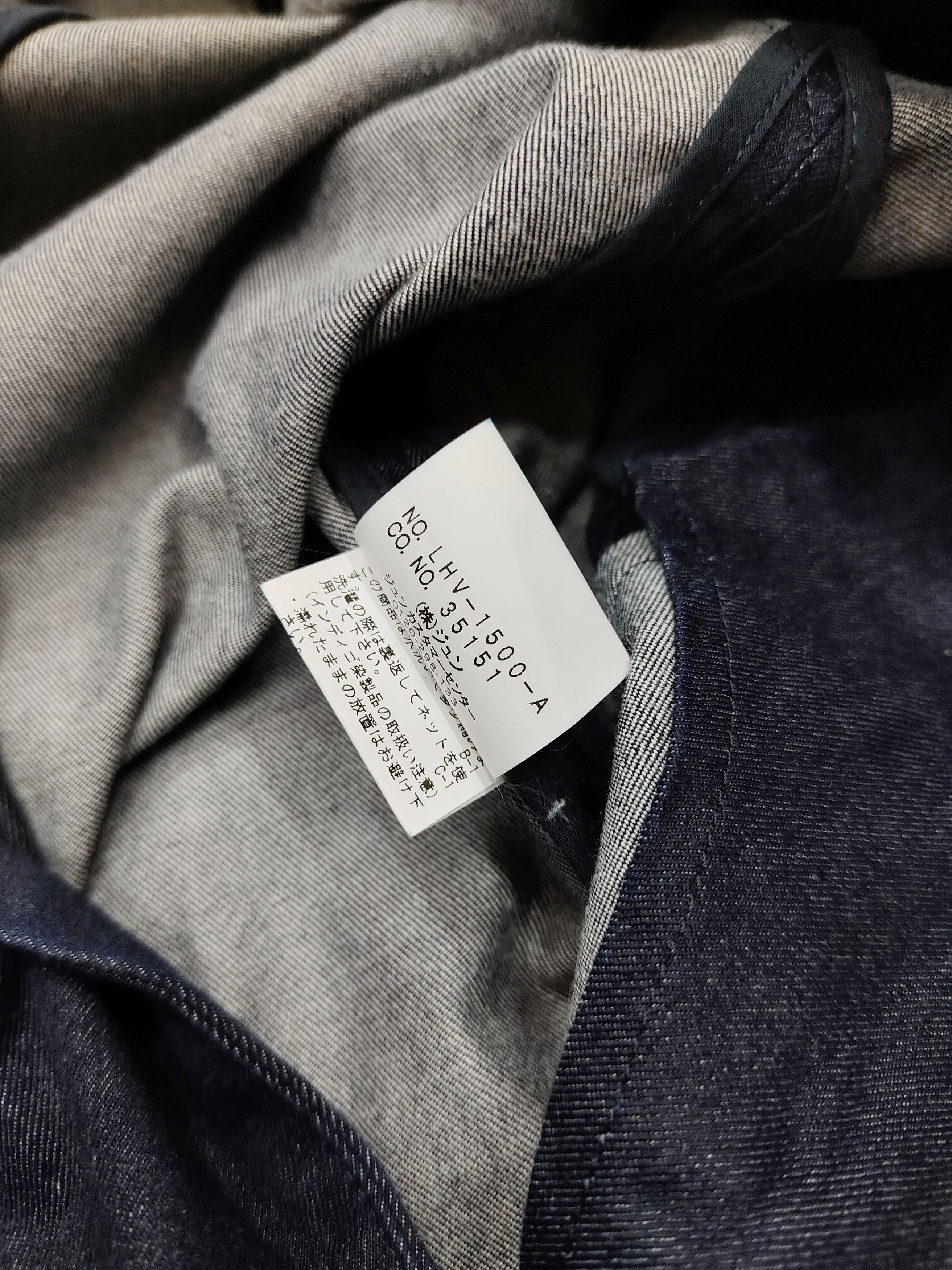 Japanese Brand Le Jun- Archive Japanese Raw Denim Flaker Blazer Jacket Size US S / EU 44-46 / 1 - 6 Thumbnail