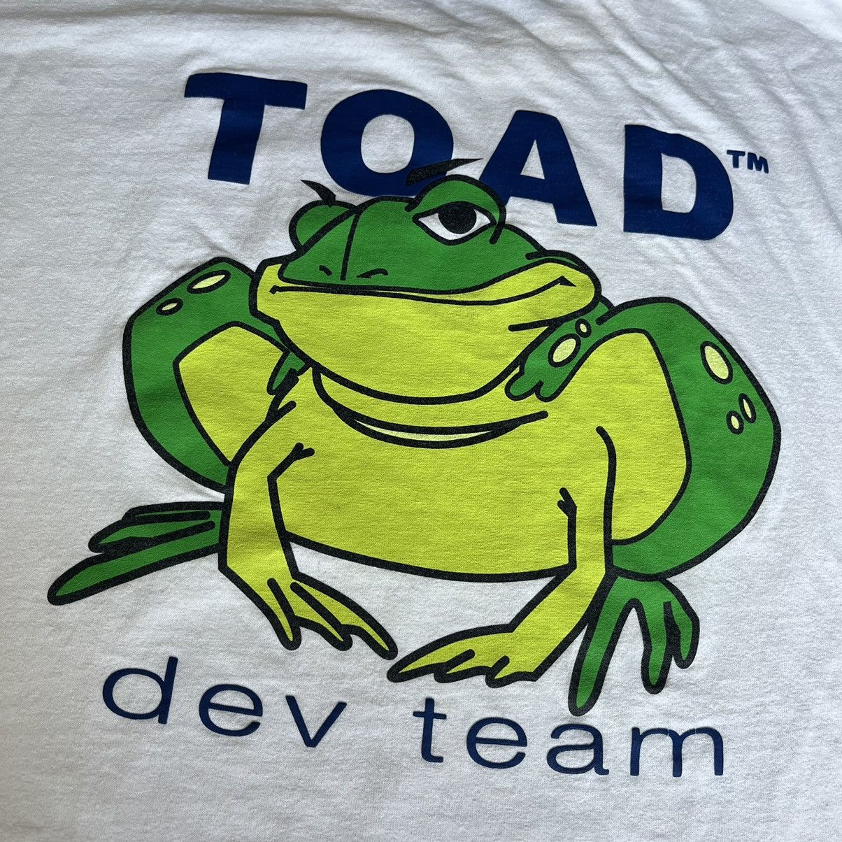Microsoft Vintage 2000s Toad Dev Team Quest Software Computer Logo Tee Size US XL / EU 56 / 4 - 6 Thumbnail