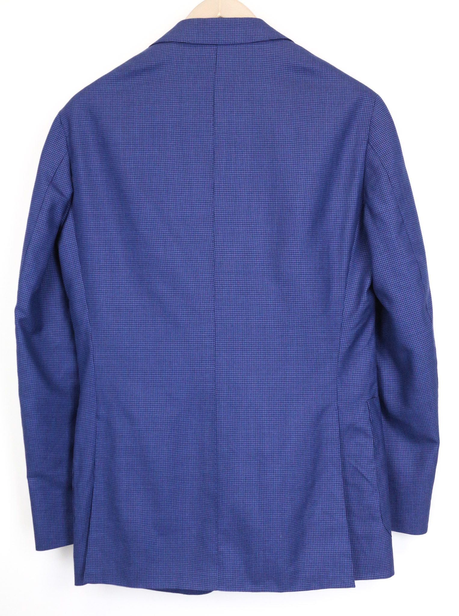Suitsupply HAVANA UK36R Blue Wool Silk Houndstooth Blazer 75939 Size 36R - 6 Thumbnail