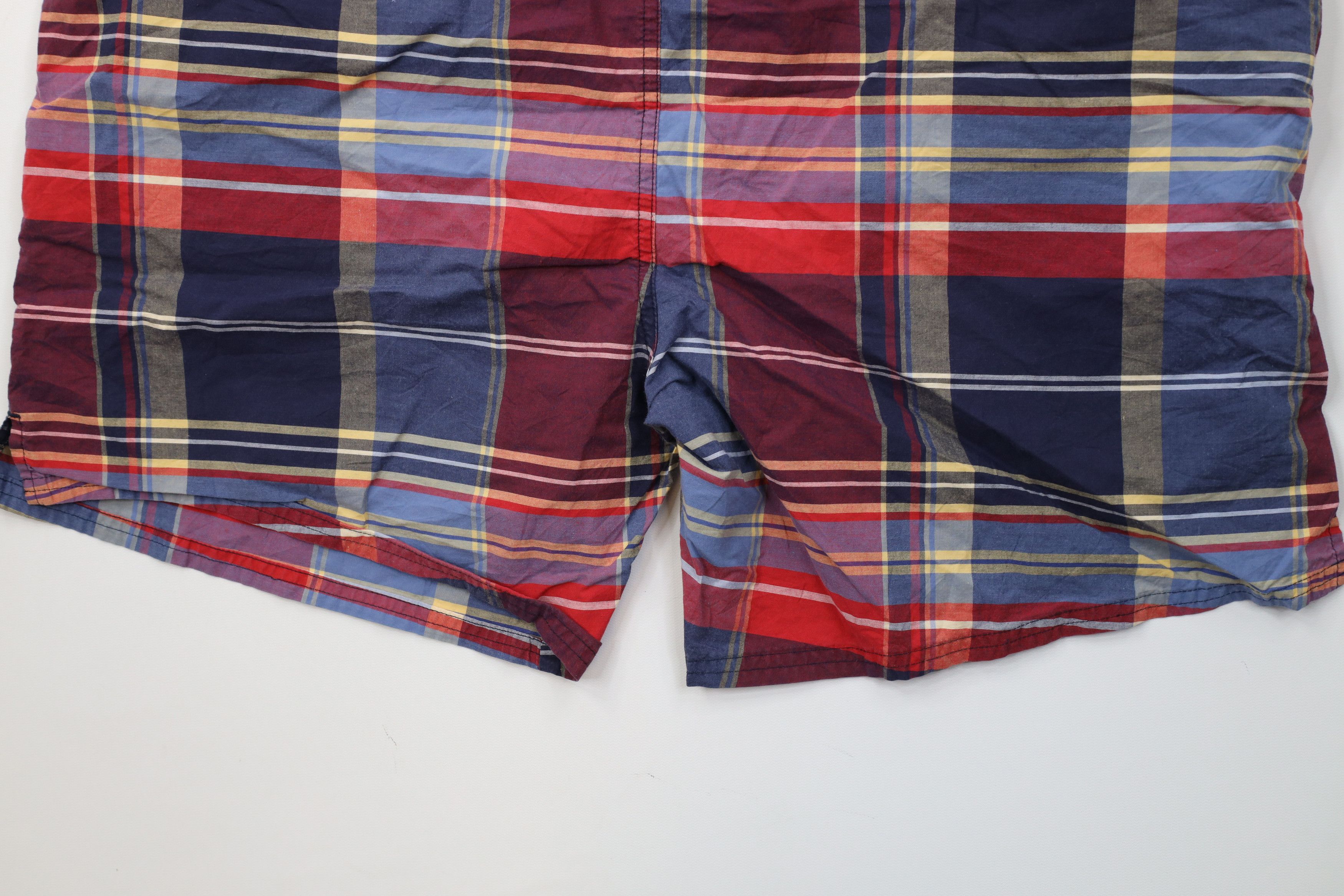 Nautica Vintage 90s Nautica Sailing Lined Above Knee Shorts Plaid Size US 34 / EU 50 - 11 Thumbnail