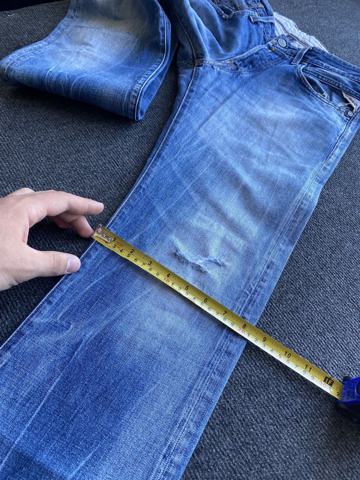 Replay 🔥Opium Punk Replay blue jeans 32 marnel washed faded Size US 32 / EU 48 - 12 Thumbnail