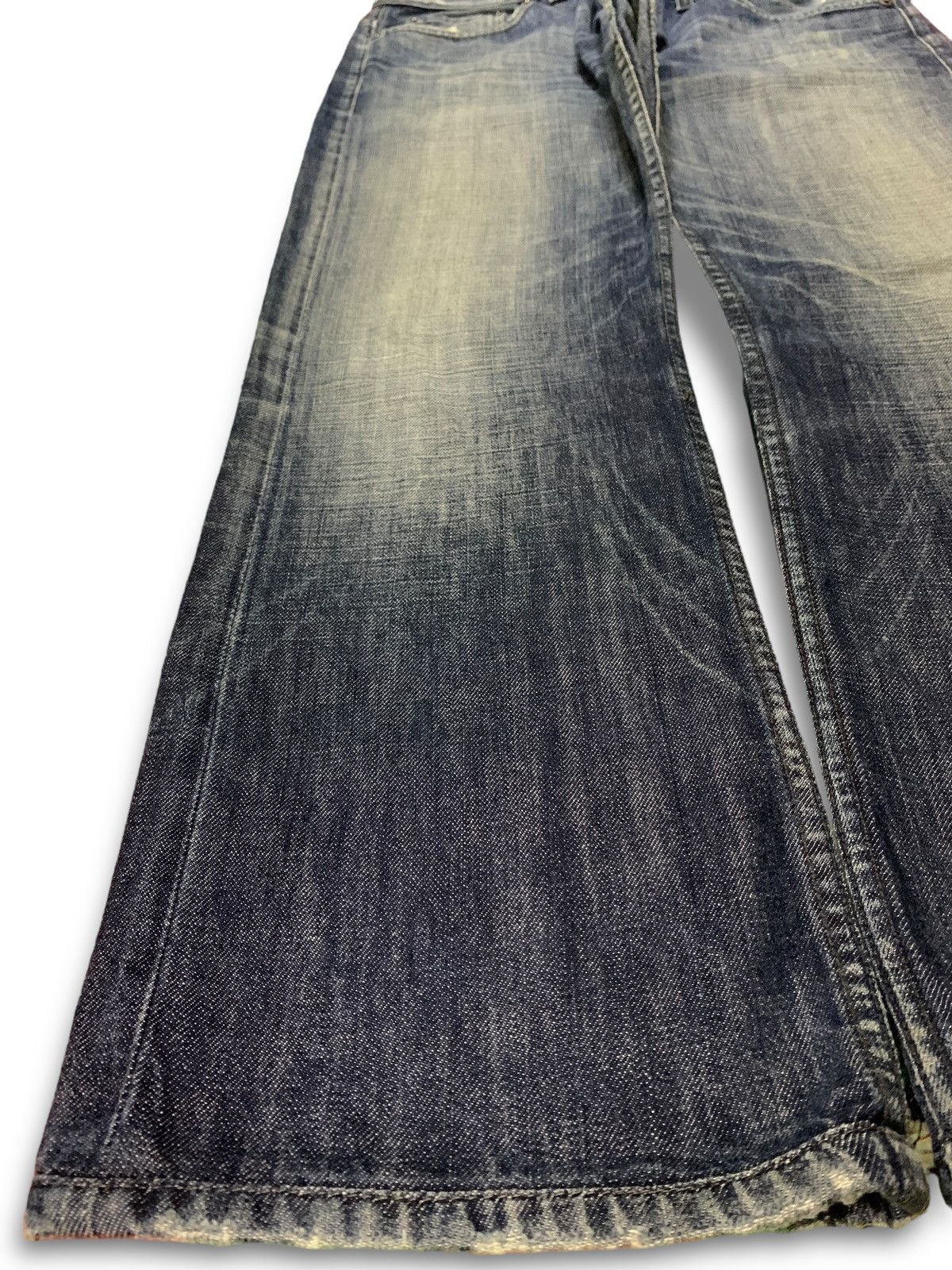 Japanese Brand Vintage Japanese Brand Faded Wash Style Baggy Jeans Size US 34 / EU 50 - 6 Thumbnail