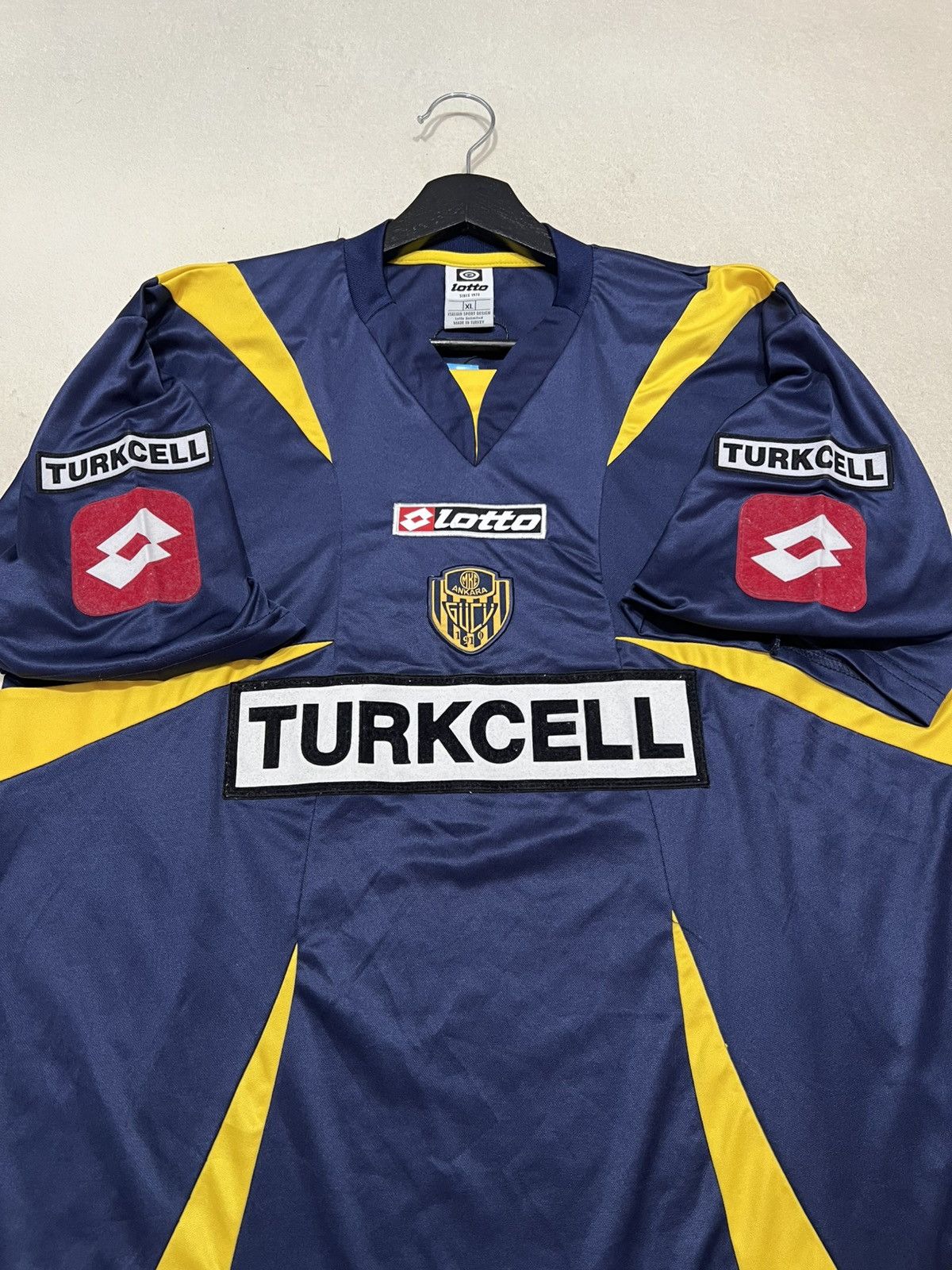 Lotto Sport MKE Ankaragucu 2006-07 Lotto Away Jersey Size US XL / EU 56 / 4 - 3 Thumbnail