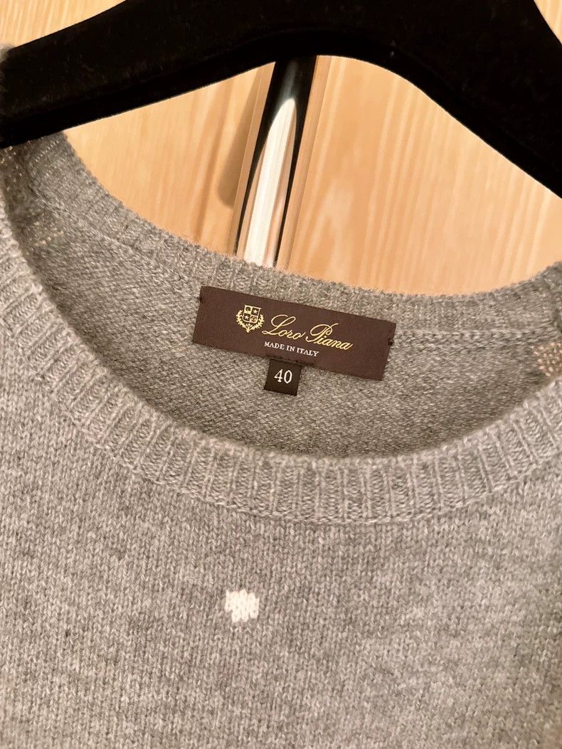 Loro Piana LORO PIANA Snowflake cashmere sweater Size L / US 10 / IT 46 - 8 Thumbnail