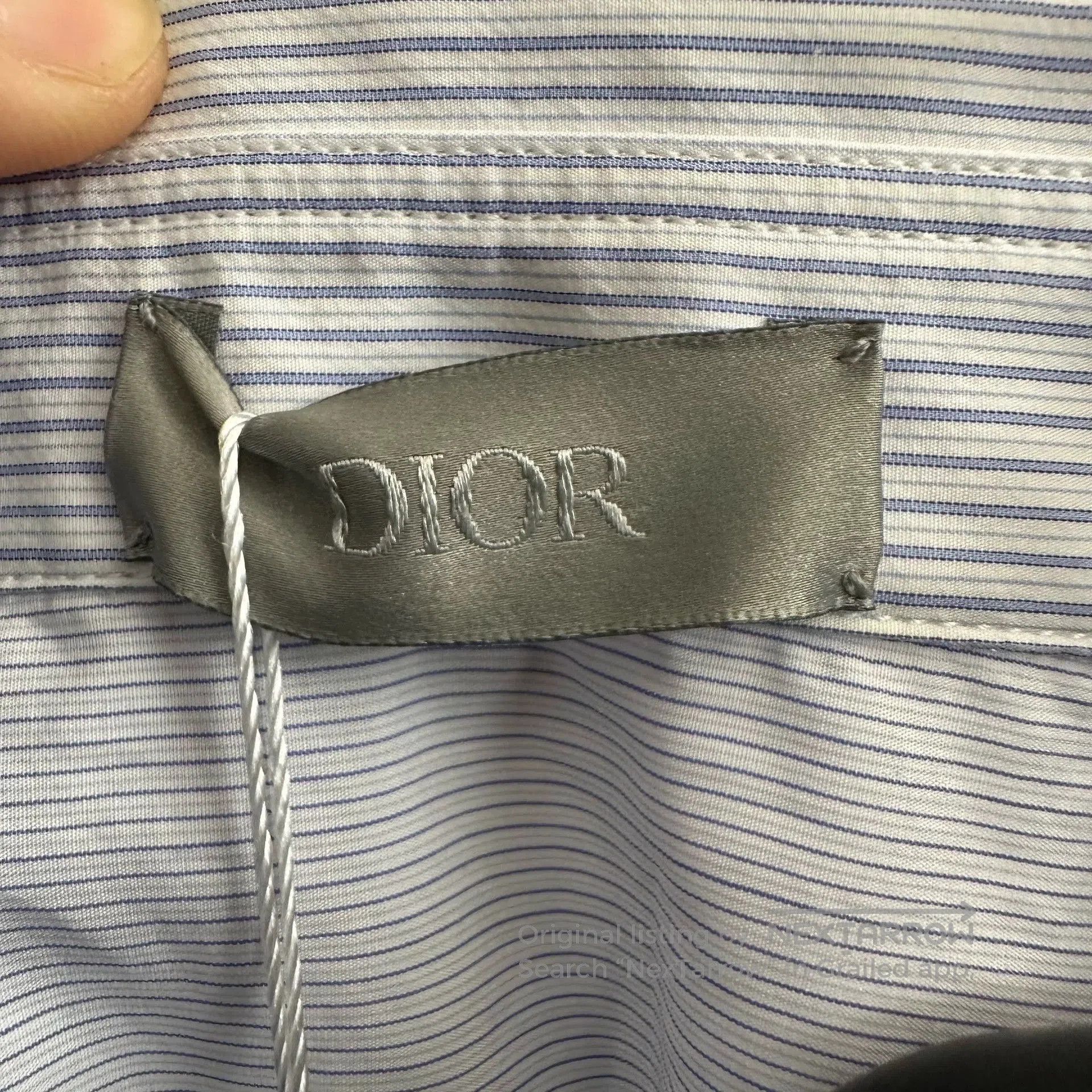 Dior Dior Long Sleeve Striped Logo Shirt. Size US M / EU 48-50 / 2 - 3 Thumbnail