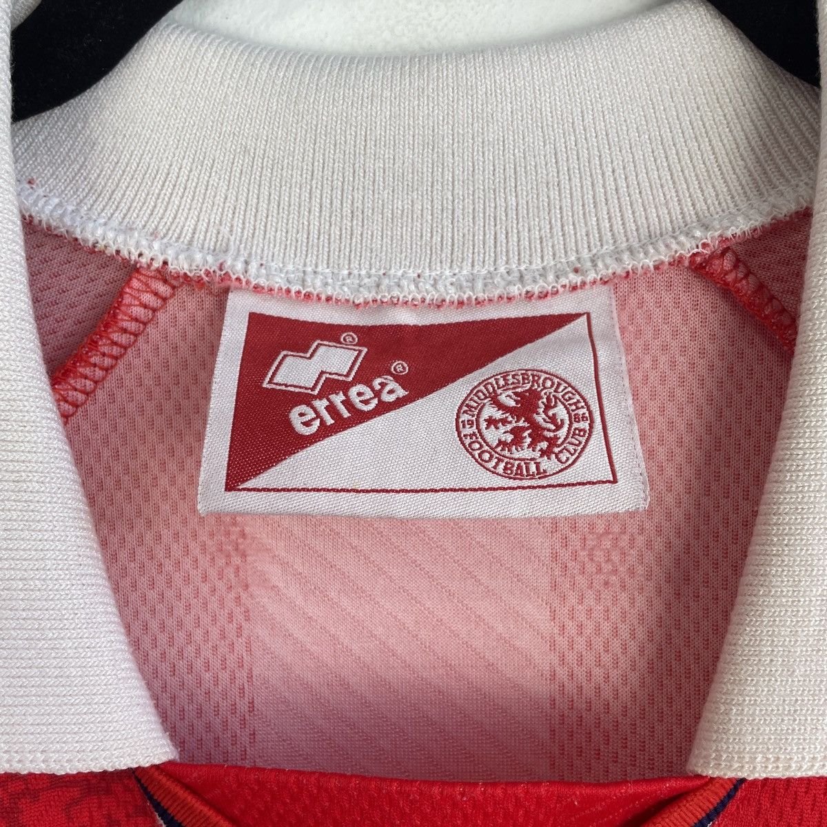 Errea Vintage Middlesbrough Home Errea Jersey Rare 1996-1997 Size US L / EU 52-54 / 3 - 3 Thumbnail