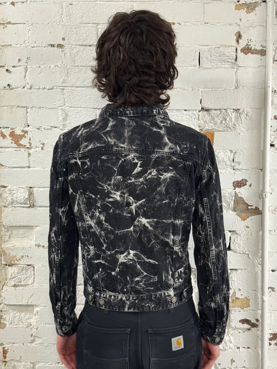 Saint Laurent Paris Saint Laurent Marbled Effect Black Denim Tie Dye Jacket Size US S / EU 44-46 / 1 - 3 Thumbnail